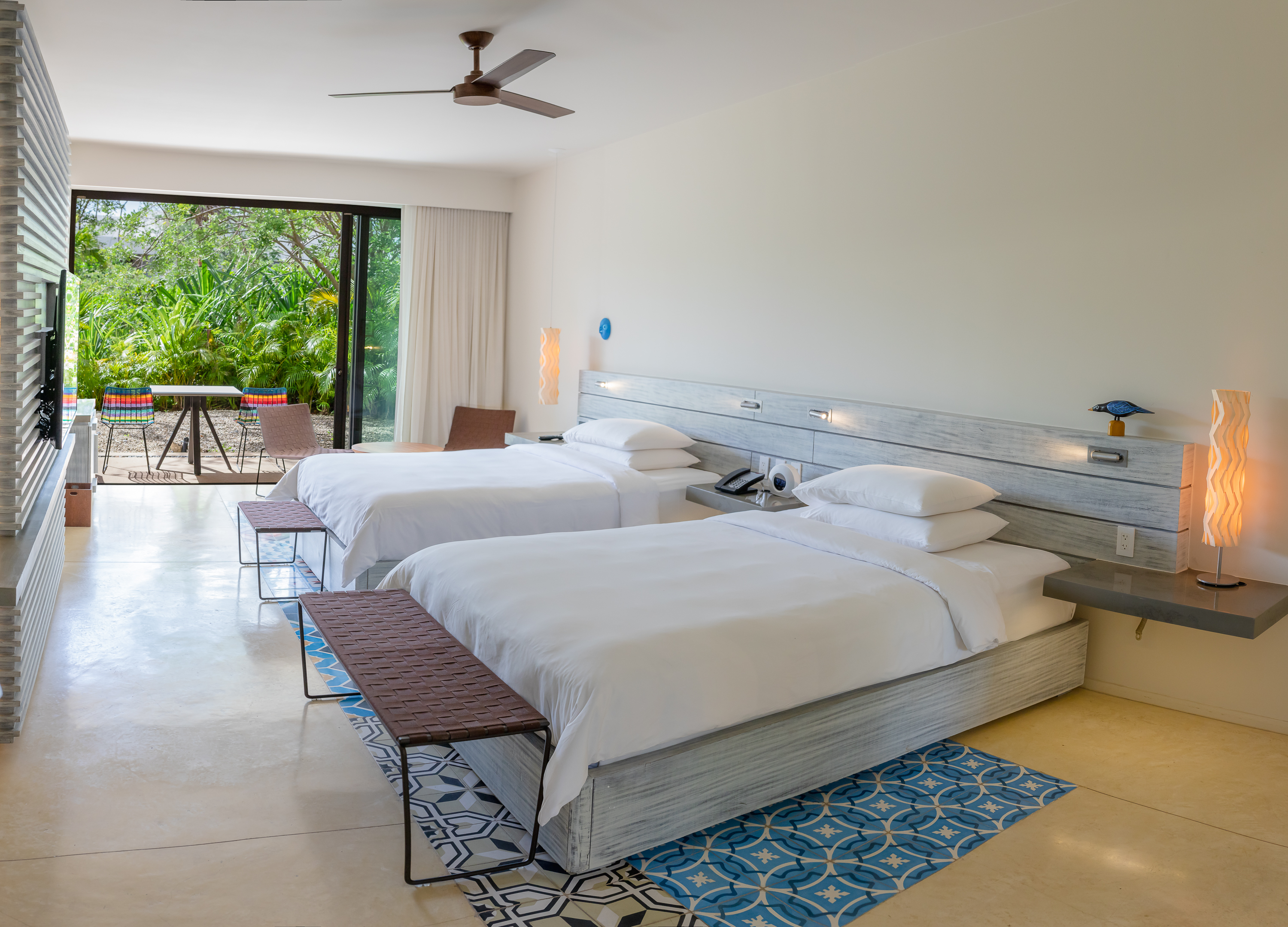 Double Two Double Beds