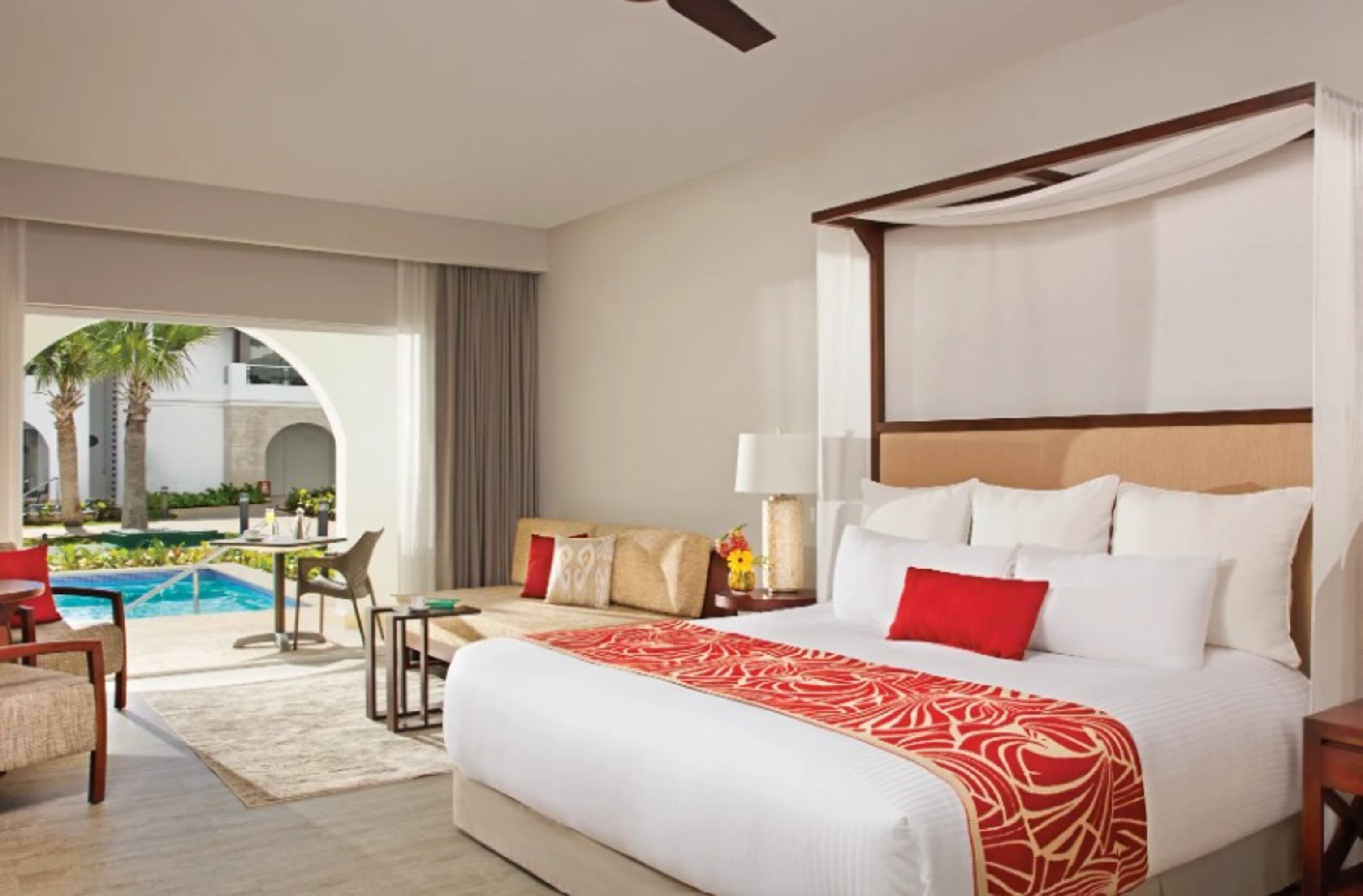 Double Pool View King Bed