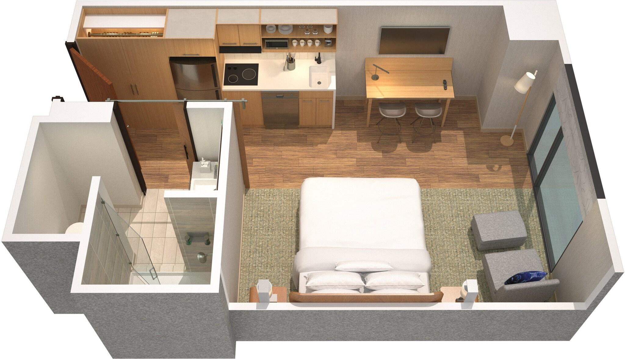 Double City View King Bed