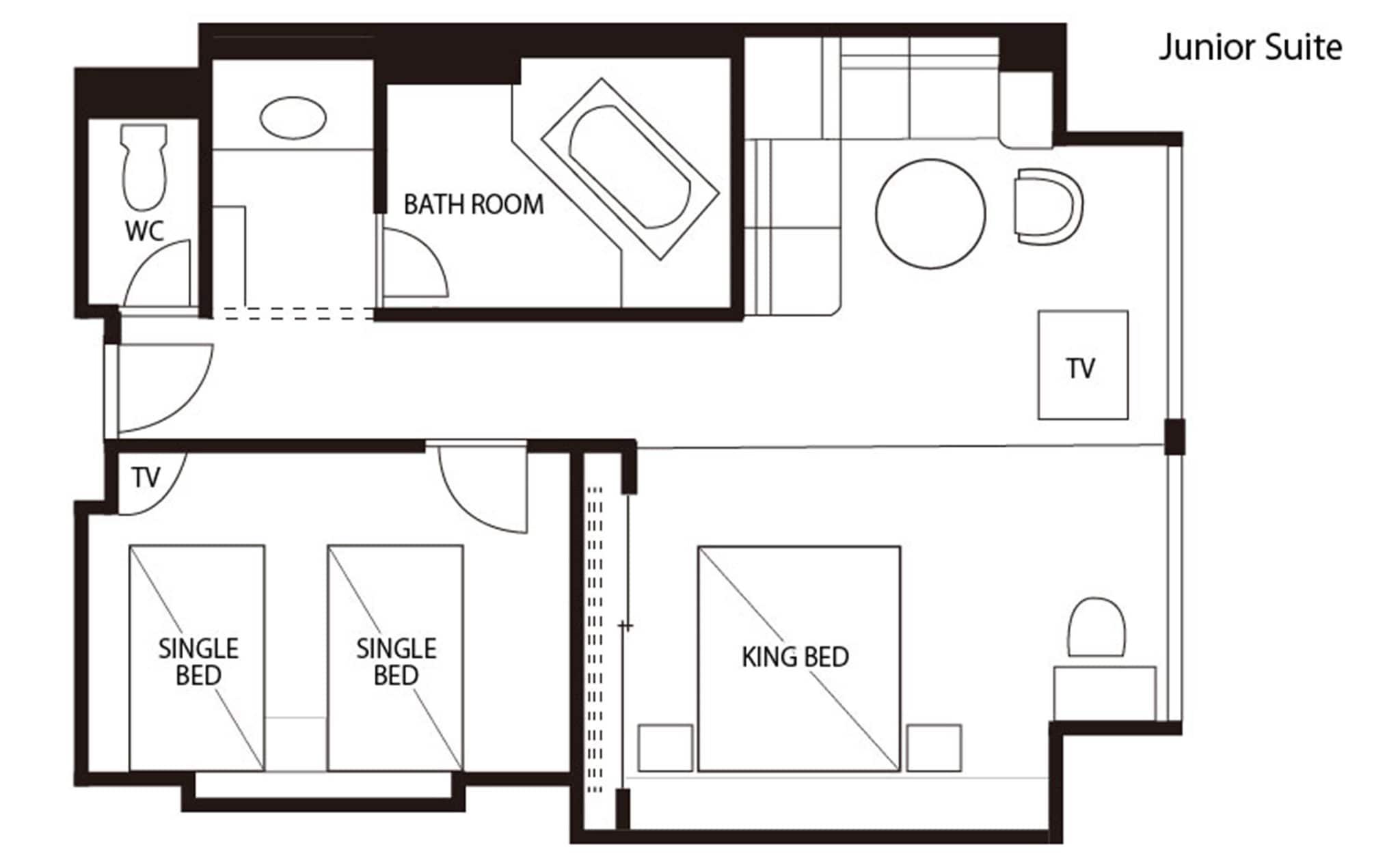 Junior Suite Three Beds