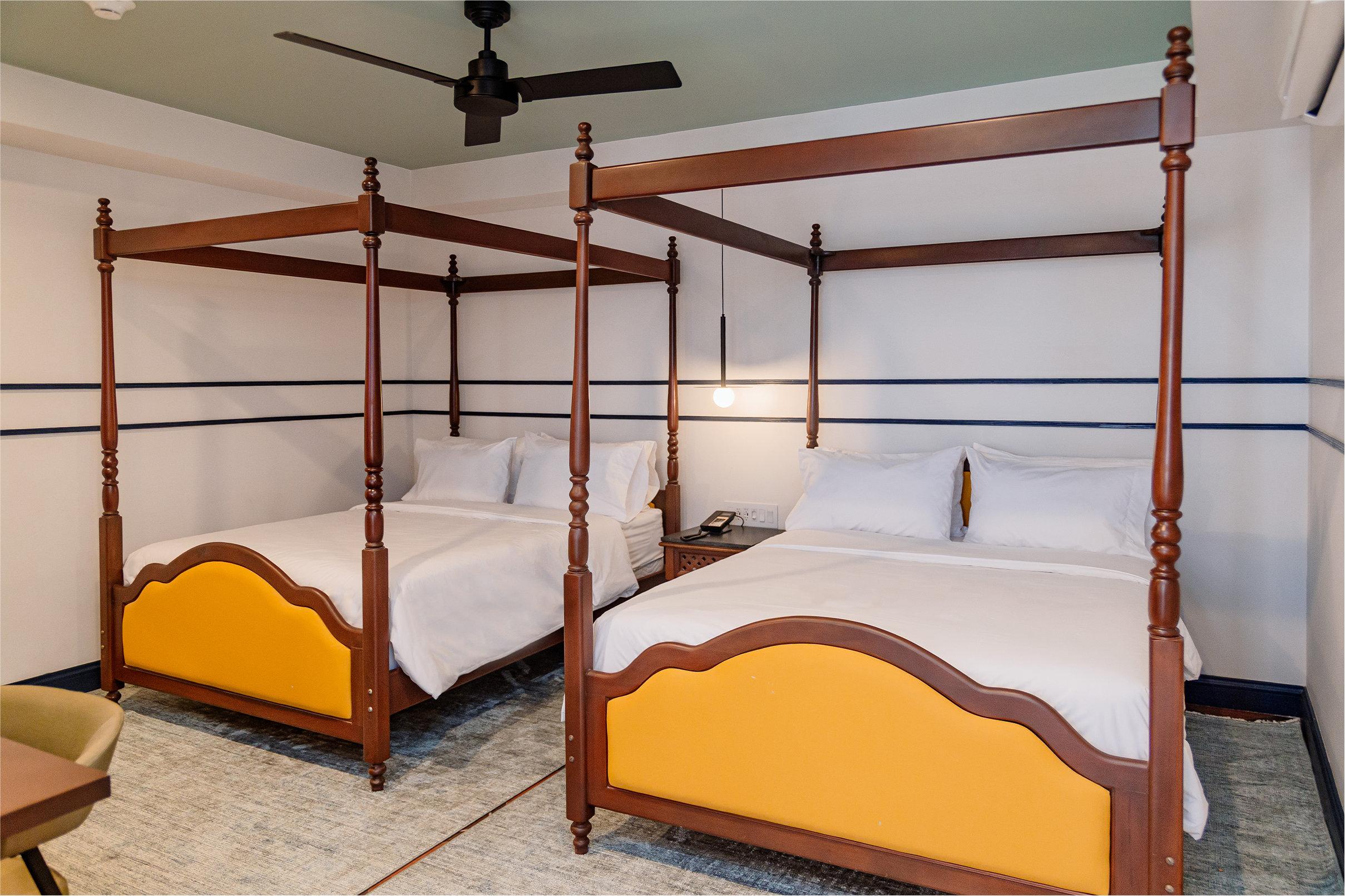 Double Two Queen Beds