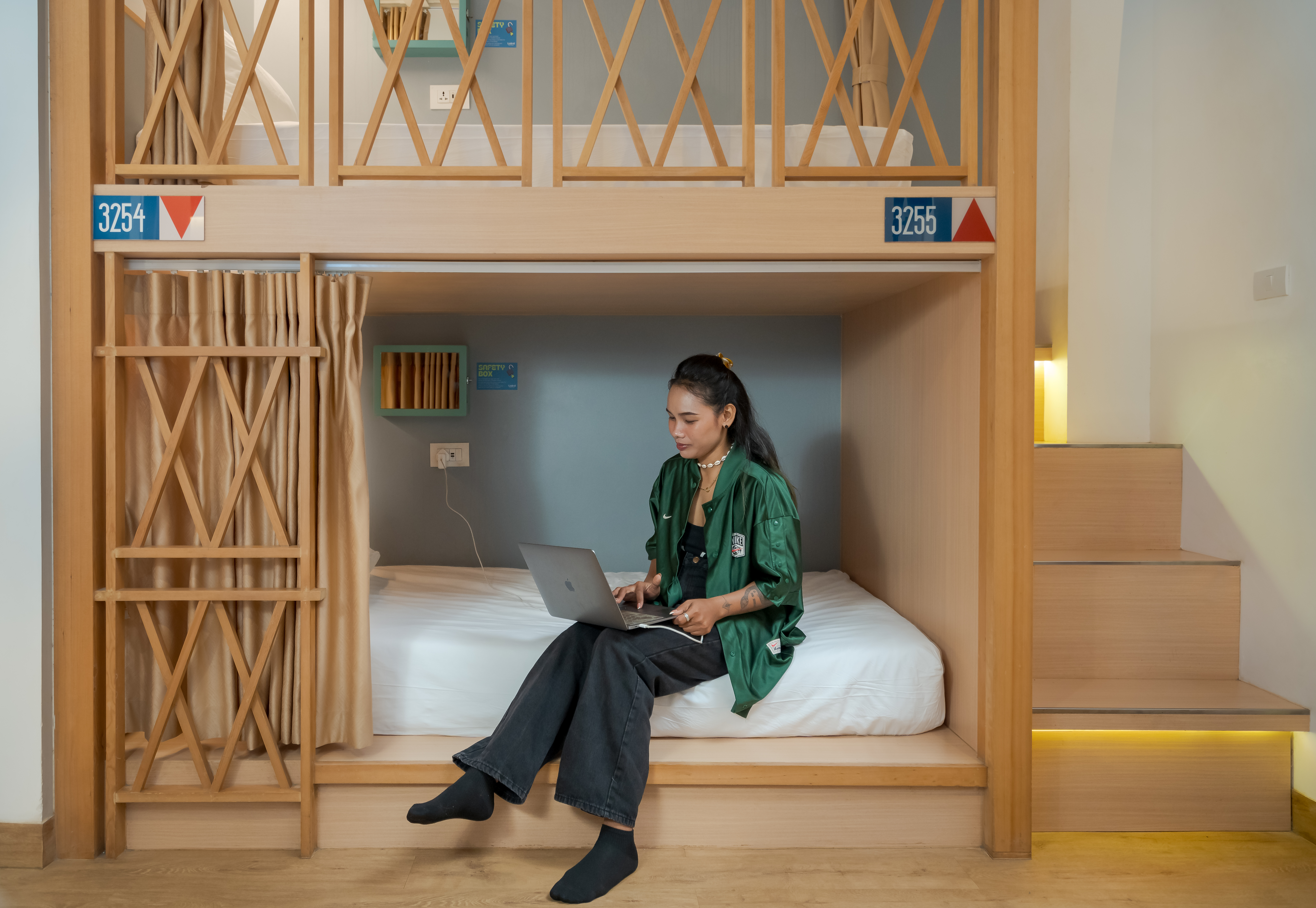 Bed in Dormitory Female Room