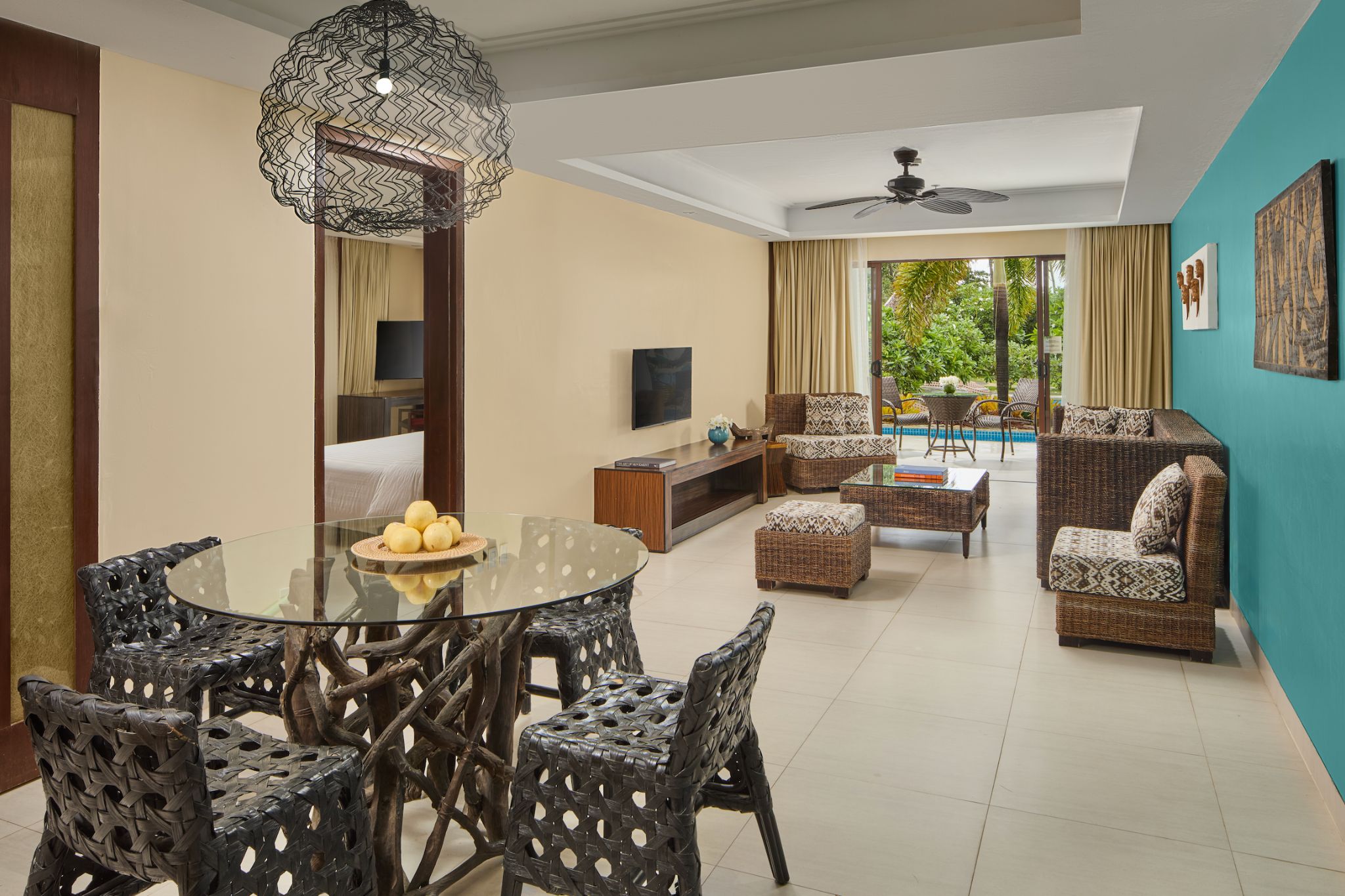 Family Room Pool View