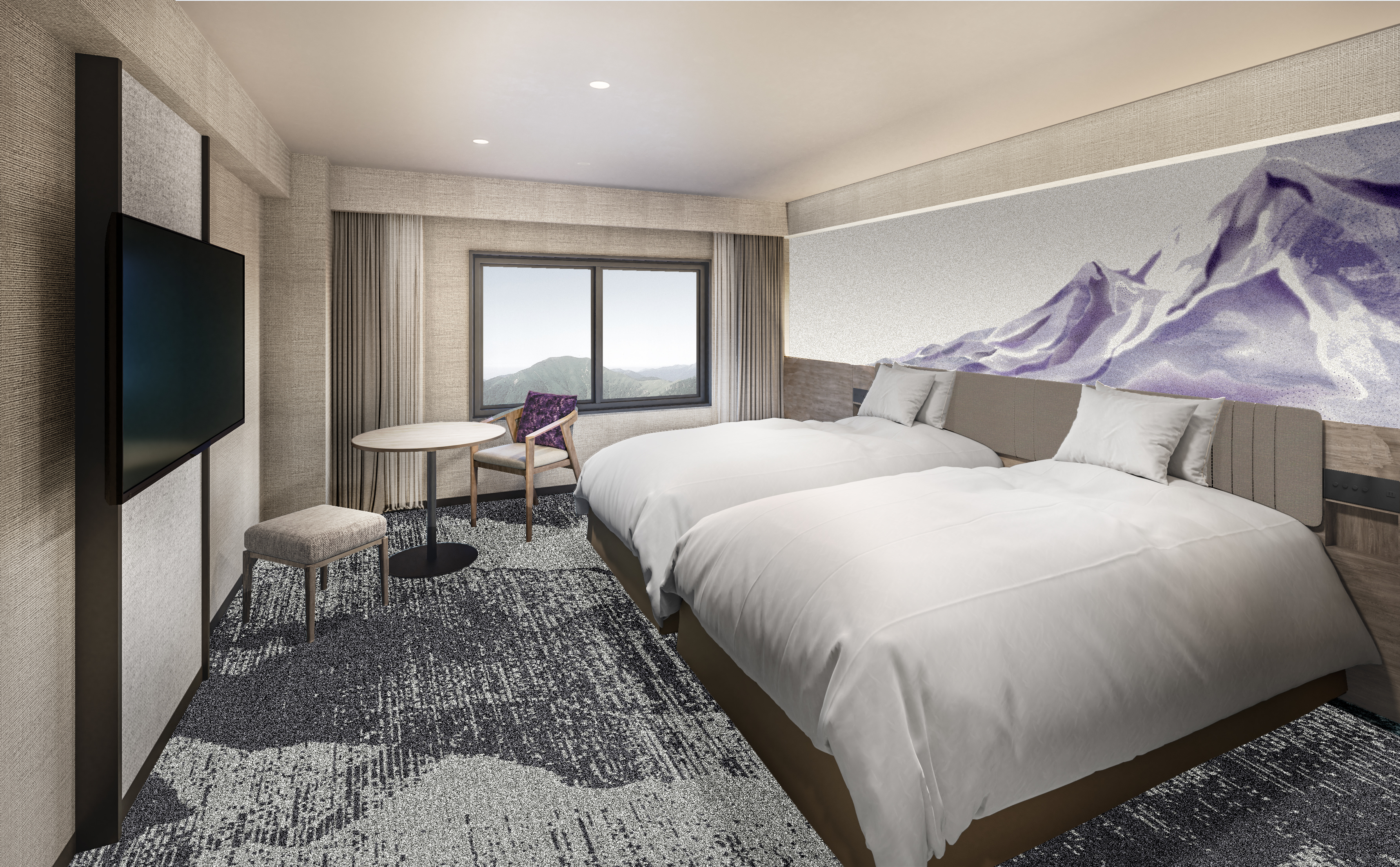 Twin Superior Mountain View