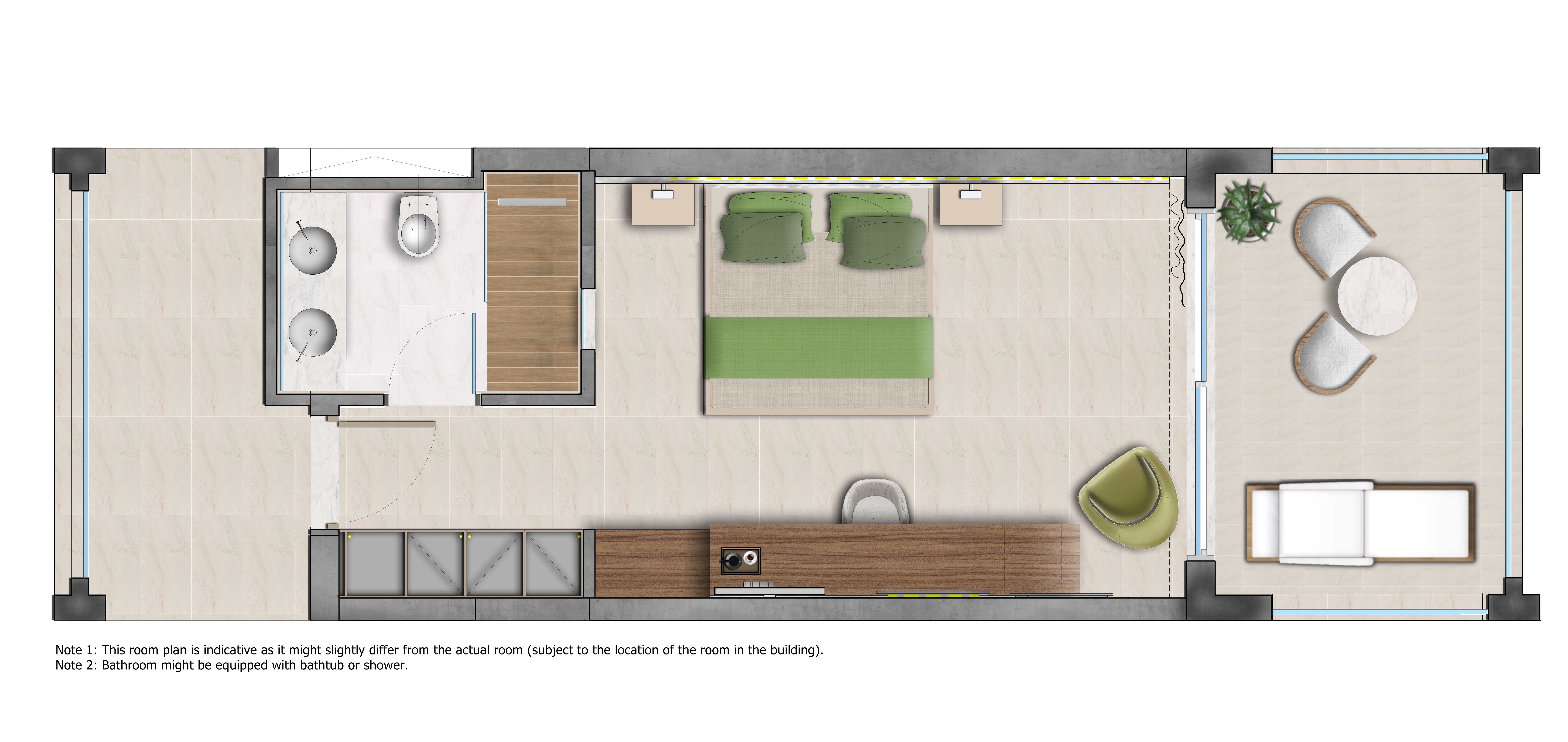 Double or Twin Deluxe Sea View