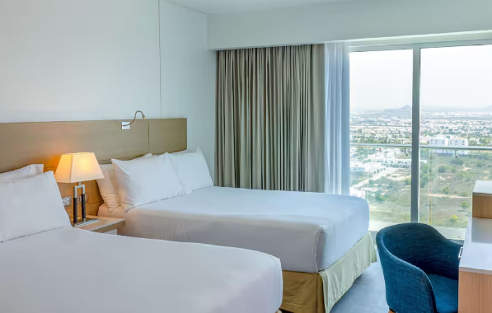 Double City View Two Double Beds