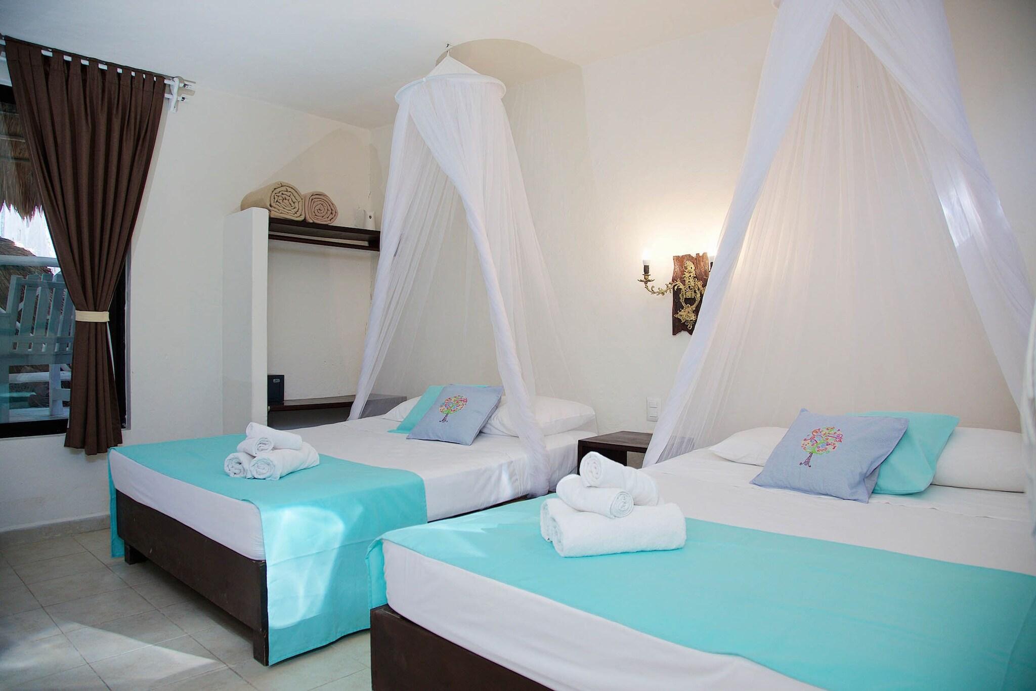 Double Two Queen Beds