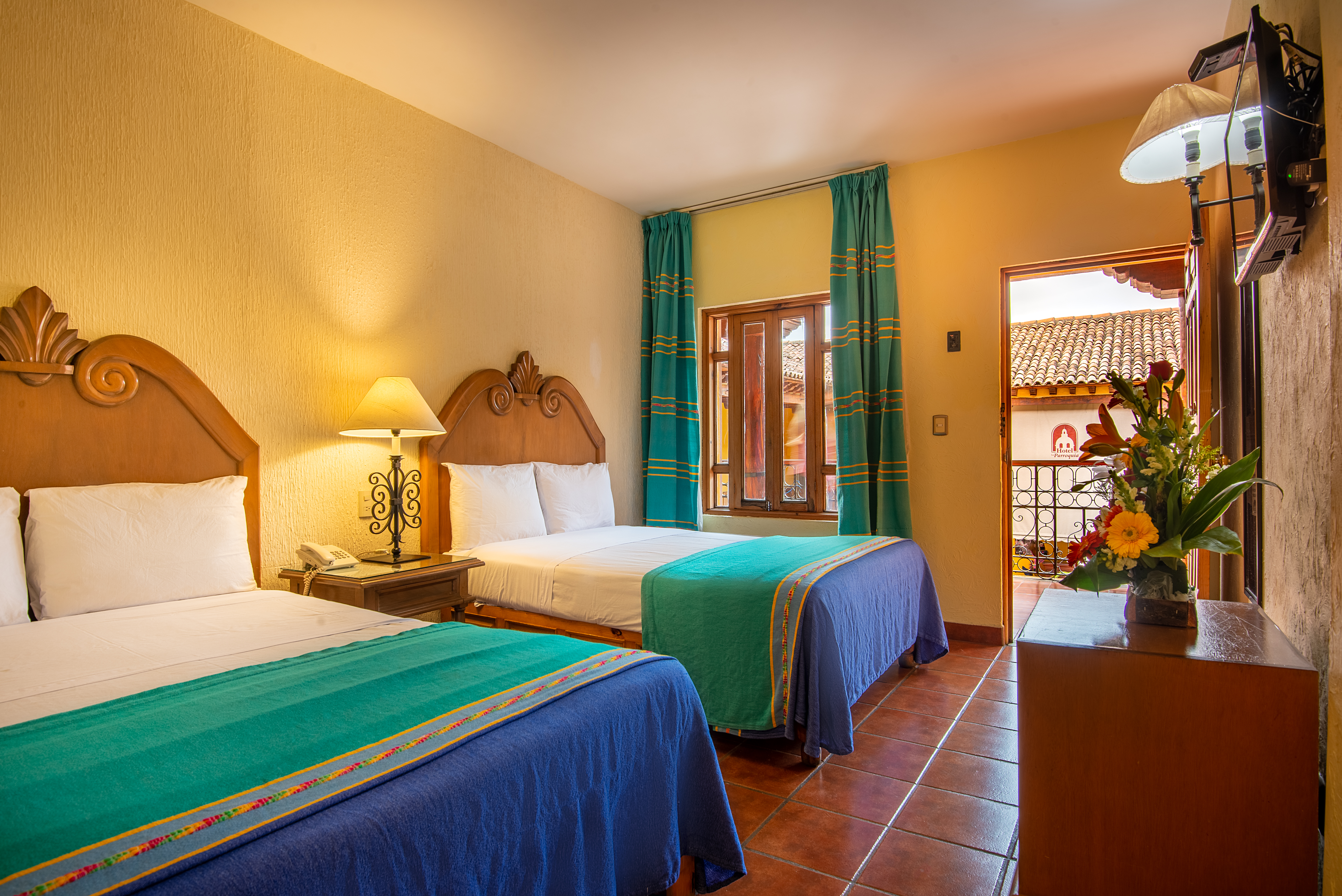 Double Two Double Beds