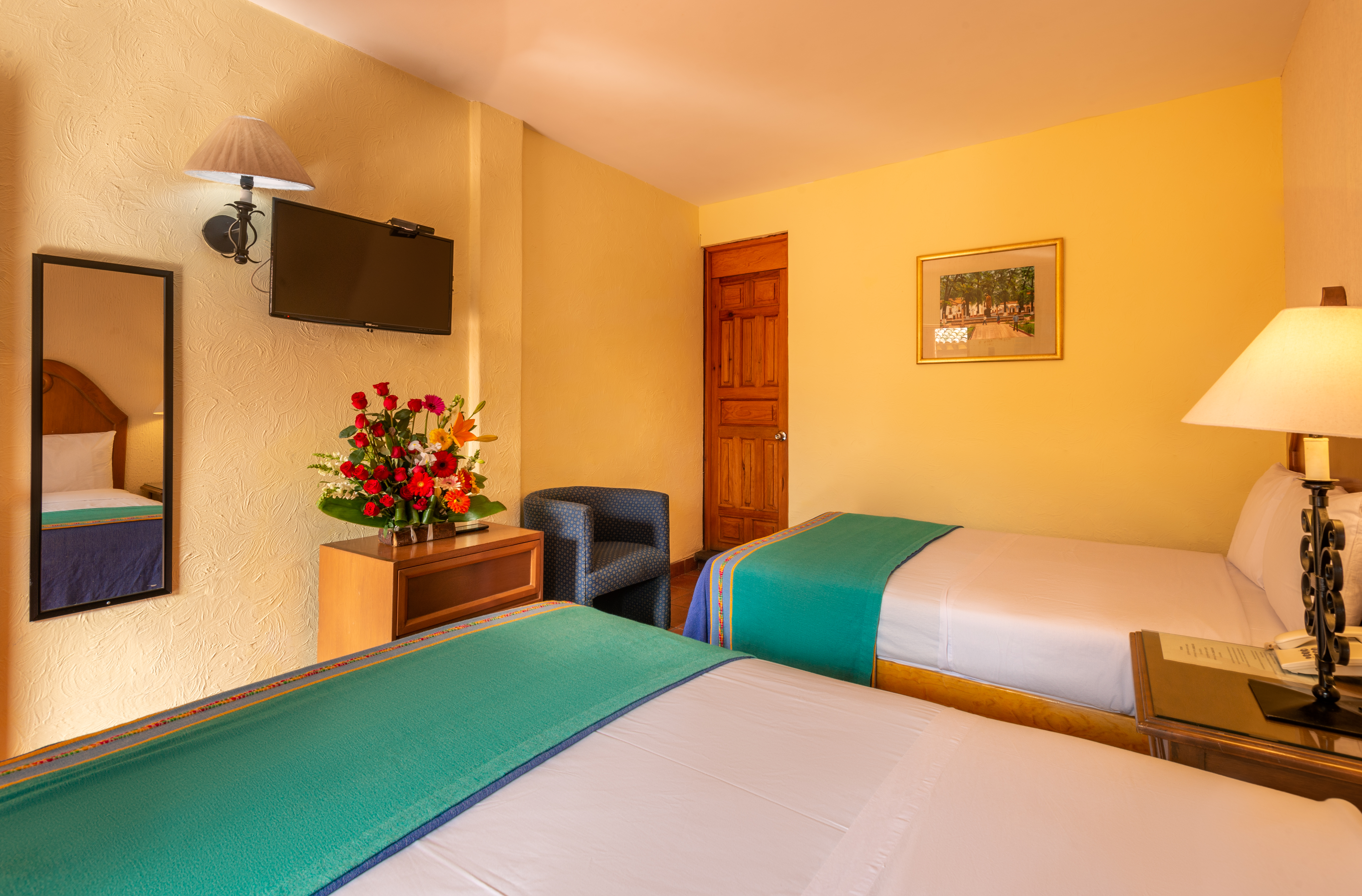 Double Two Double Beds