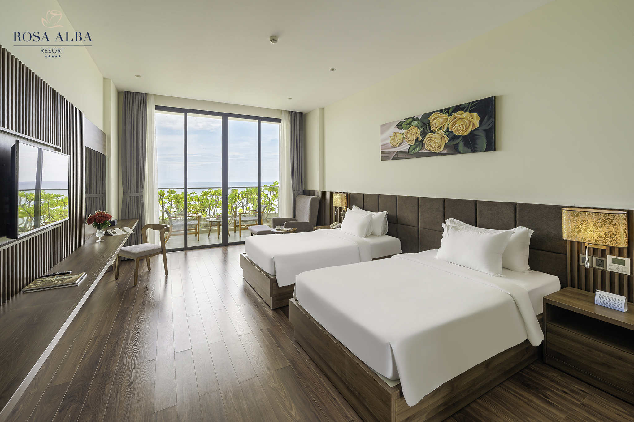 Studio Ocean View Two Double Beds