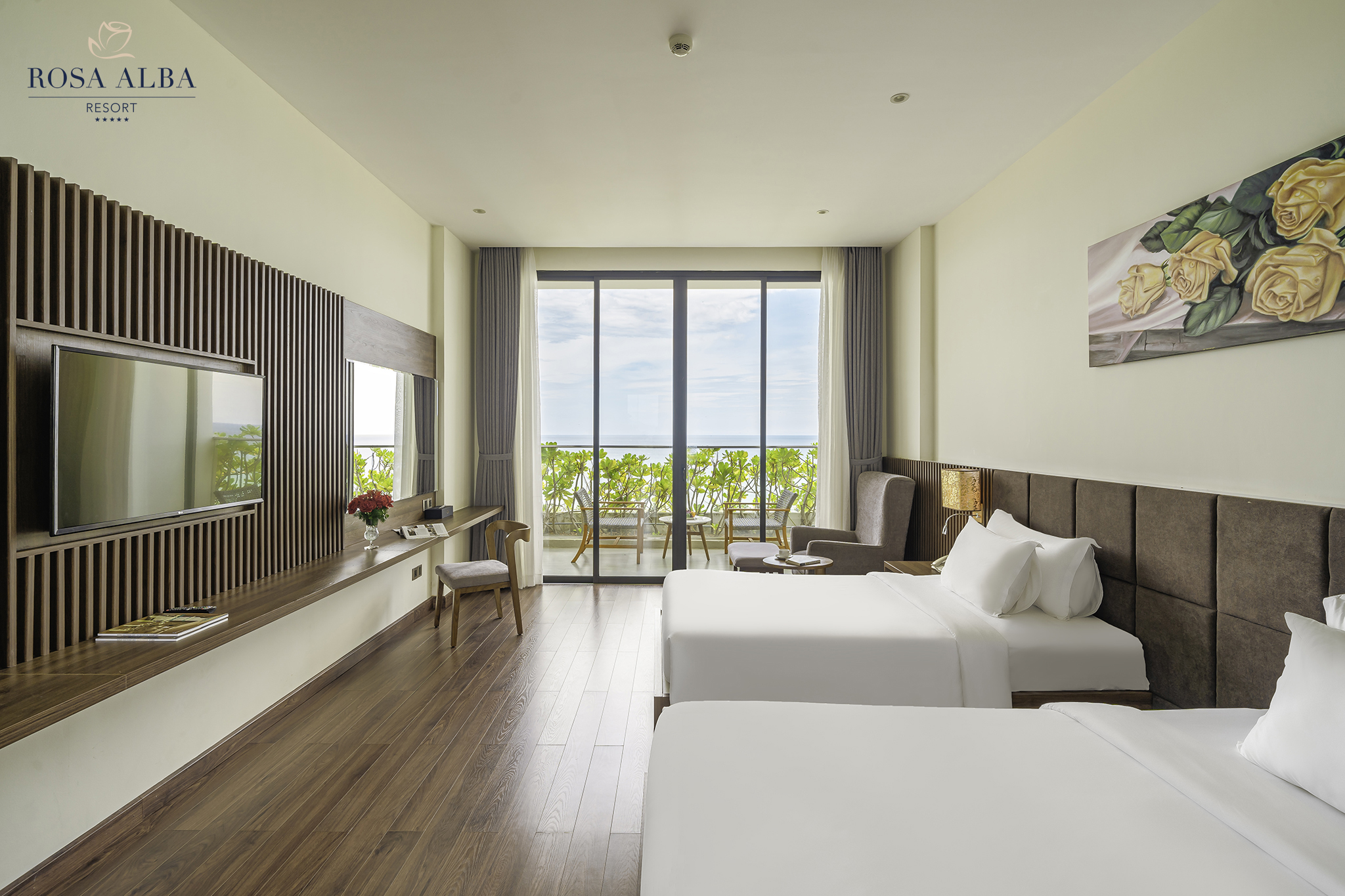 Studio Ocean View Two Double Beds