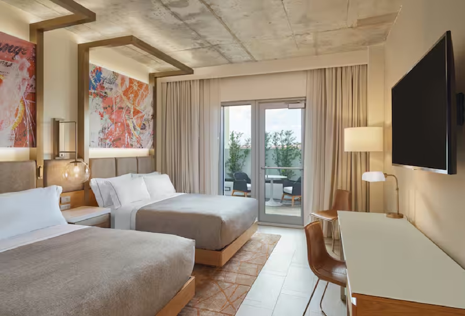 Double Two Queen Beds