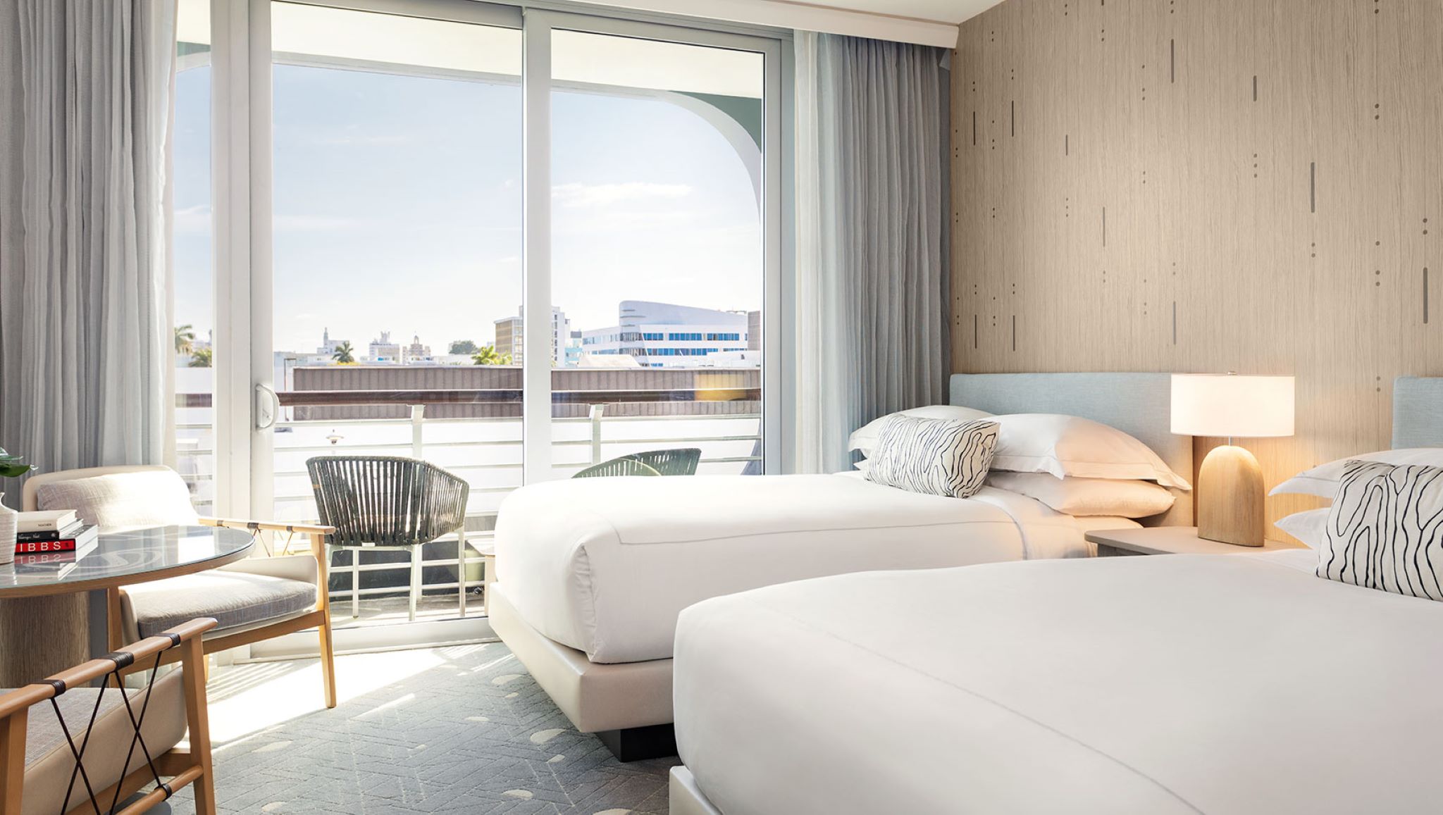 Double City View Two Double Beds