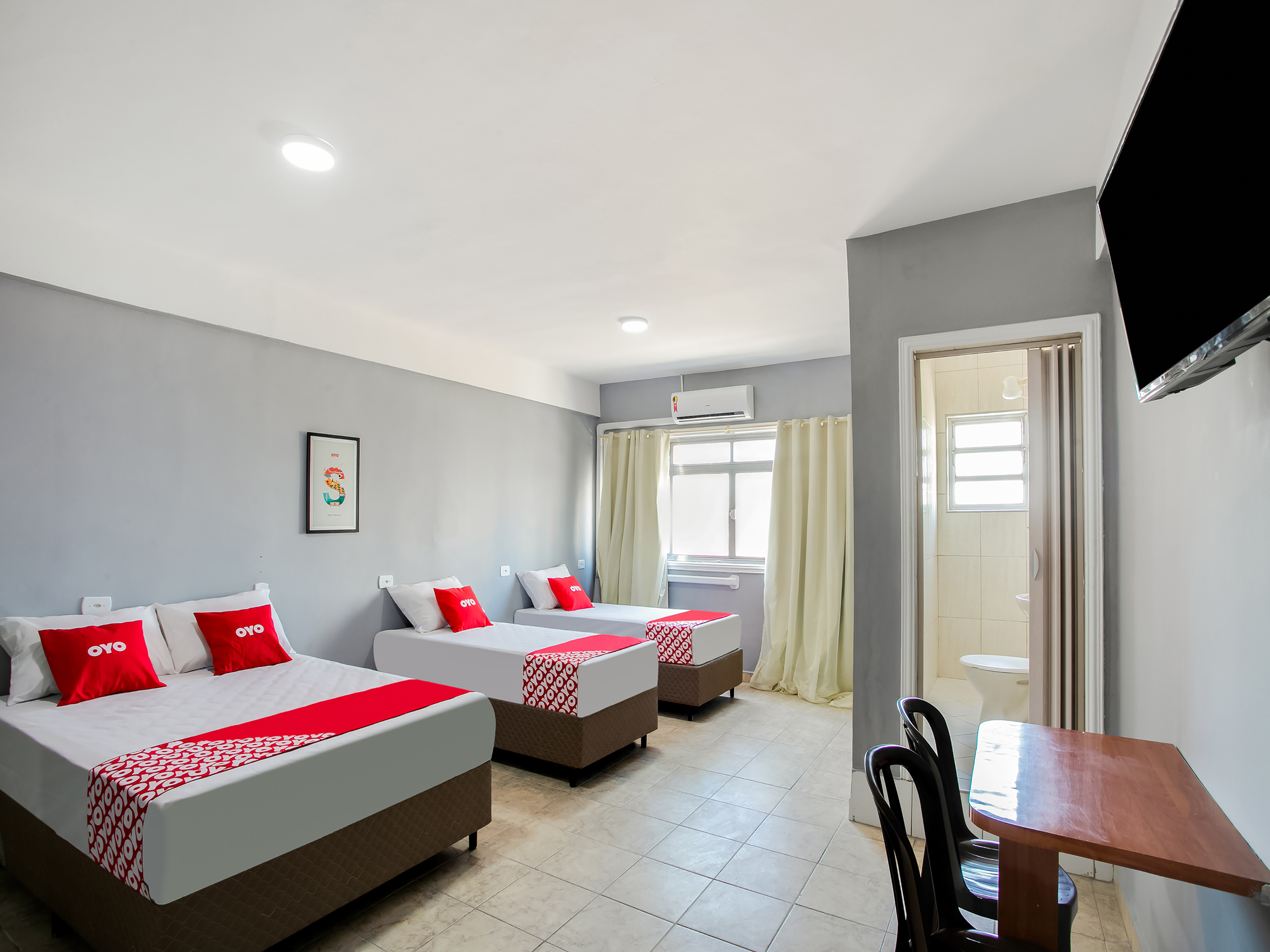 Quadruple with Double Bed