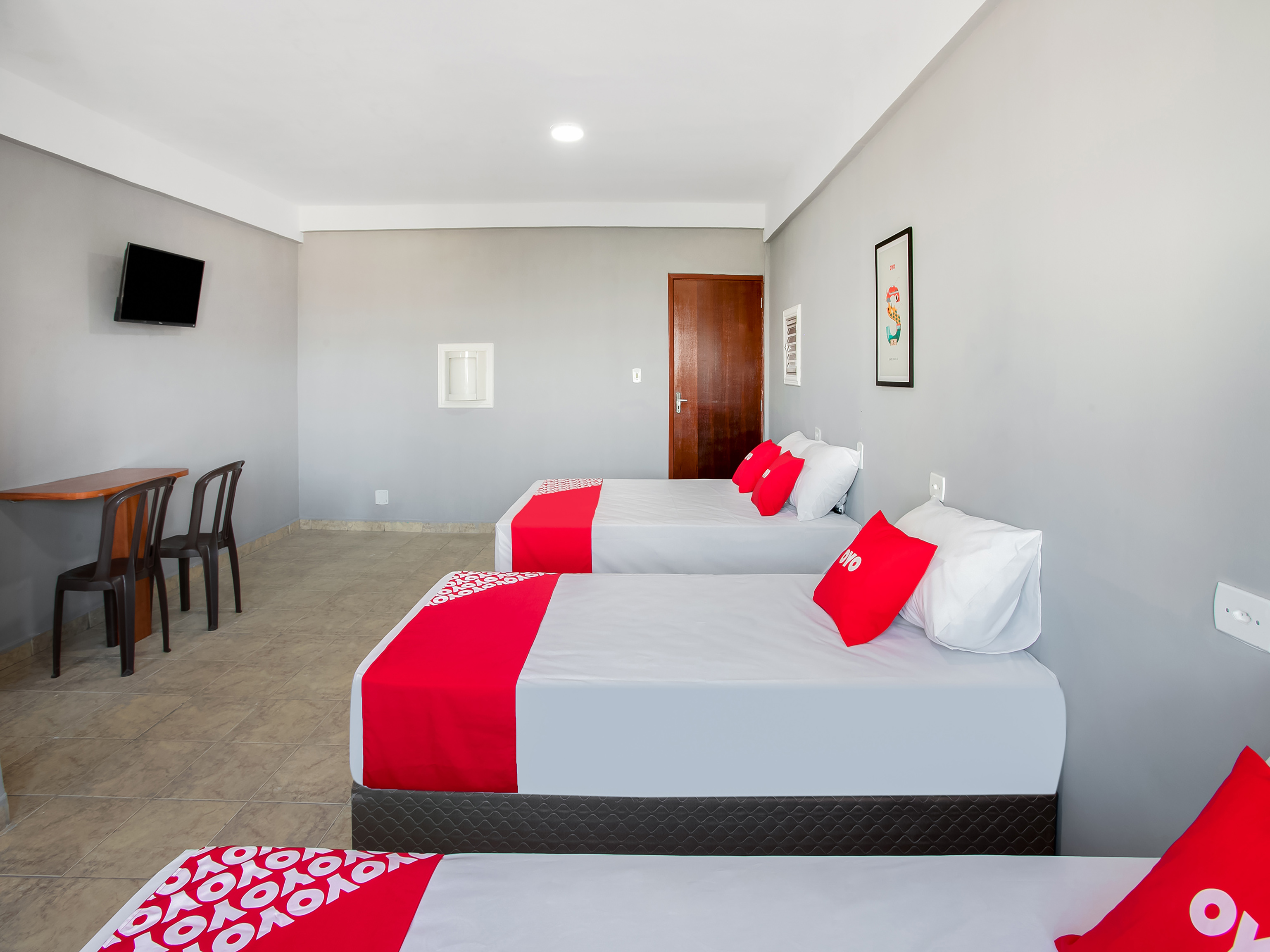 Quadruple with Double Bed