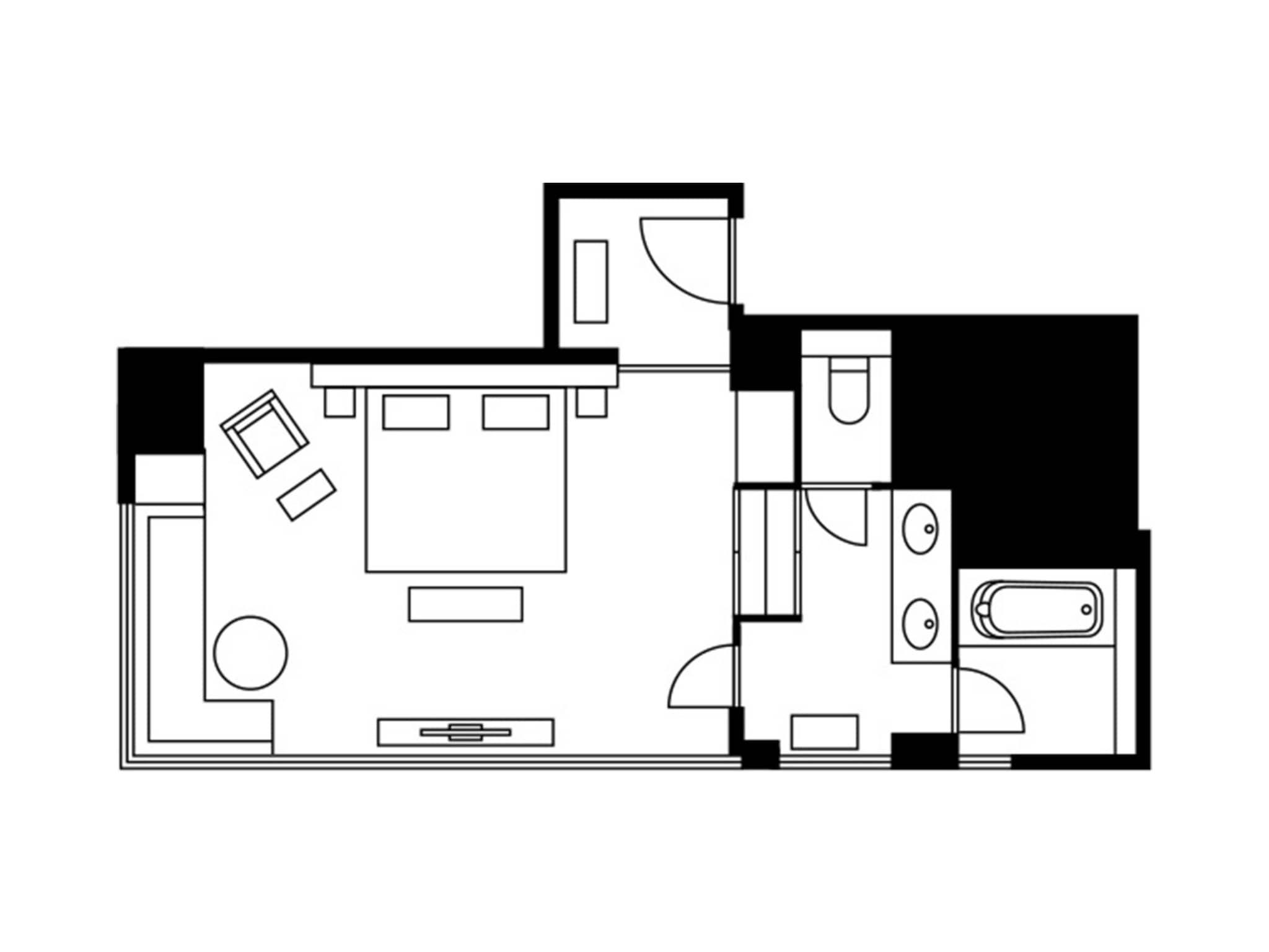 Double City View King Bed
