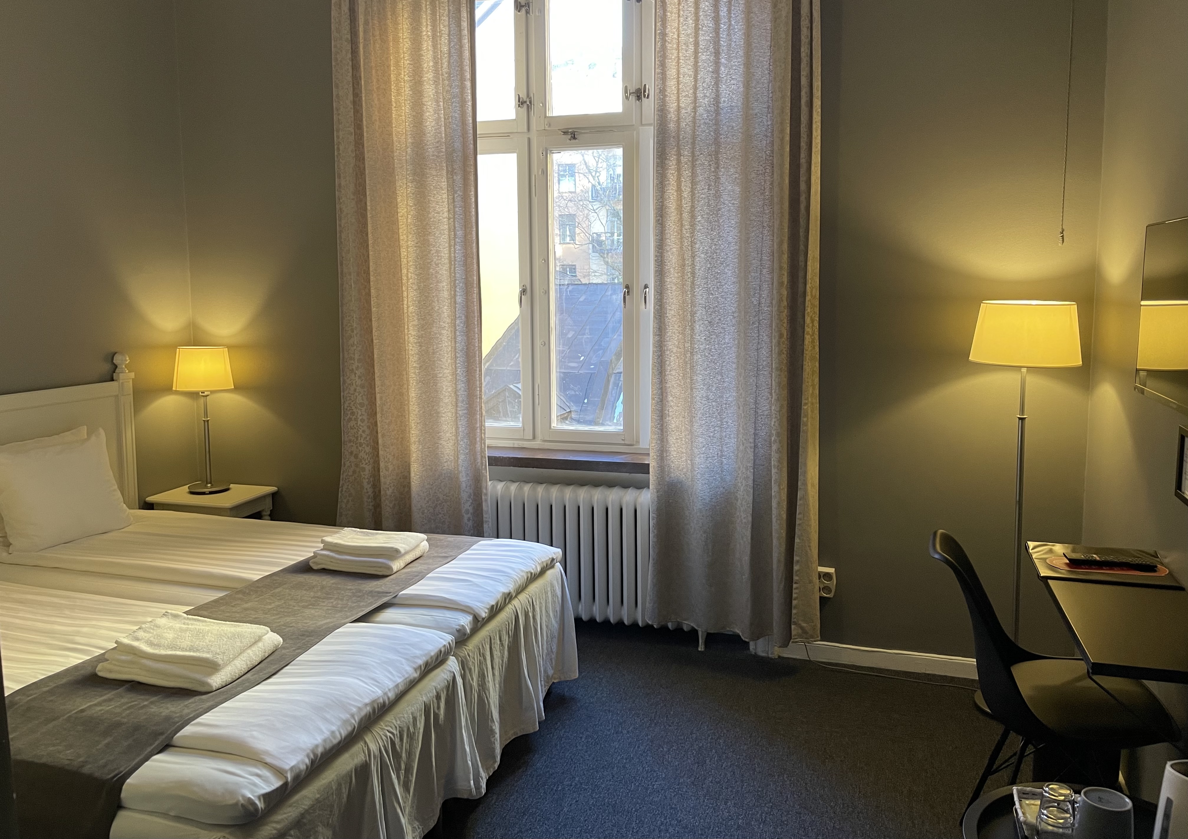 Double or Twin with Shared Bathroom