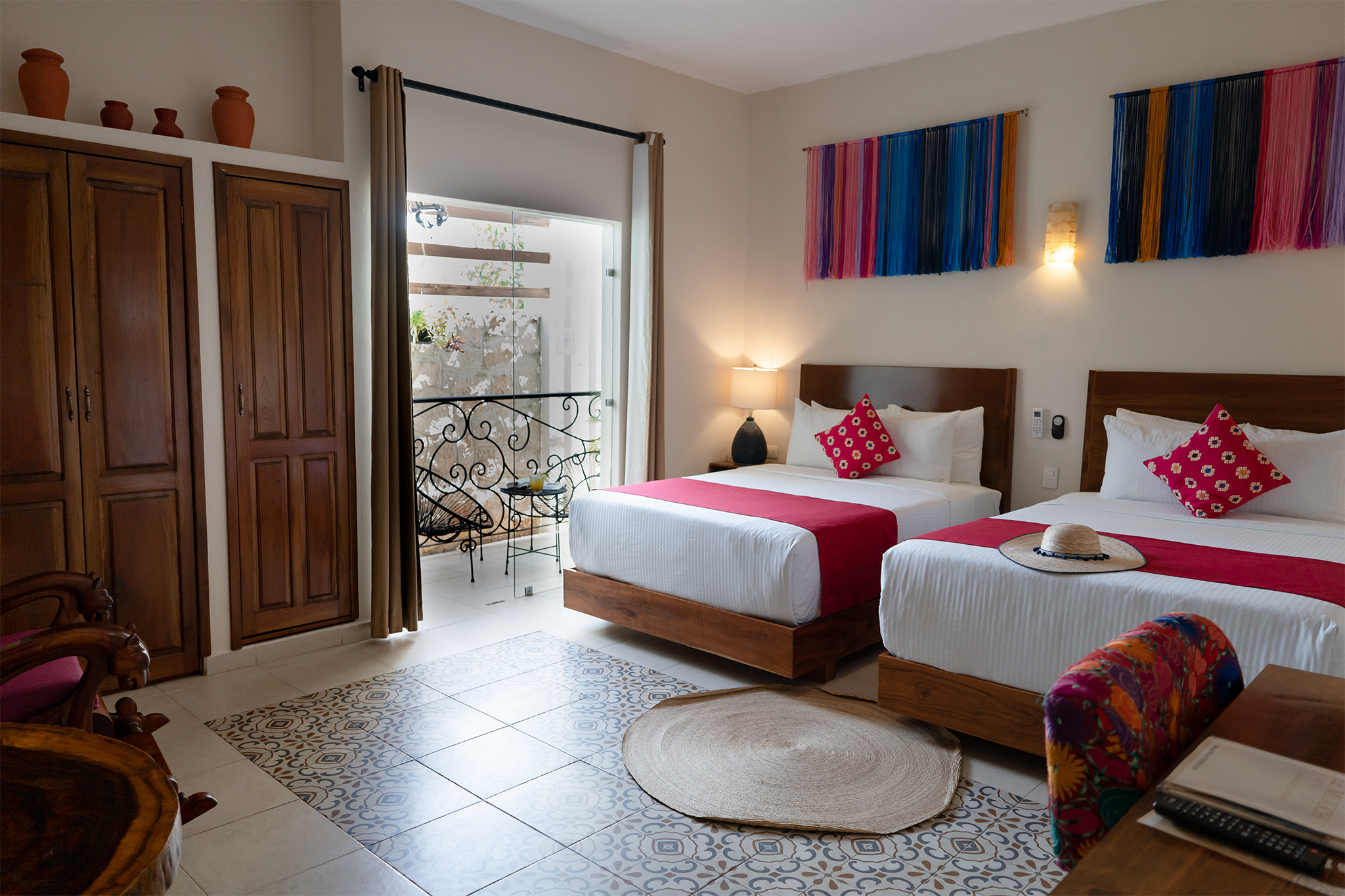 Double Two Double Beds