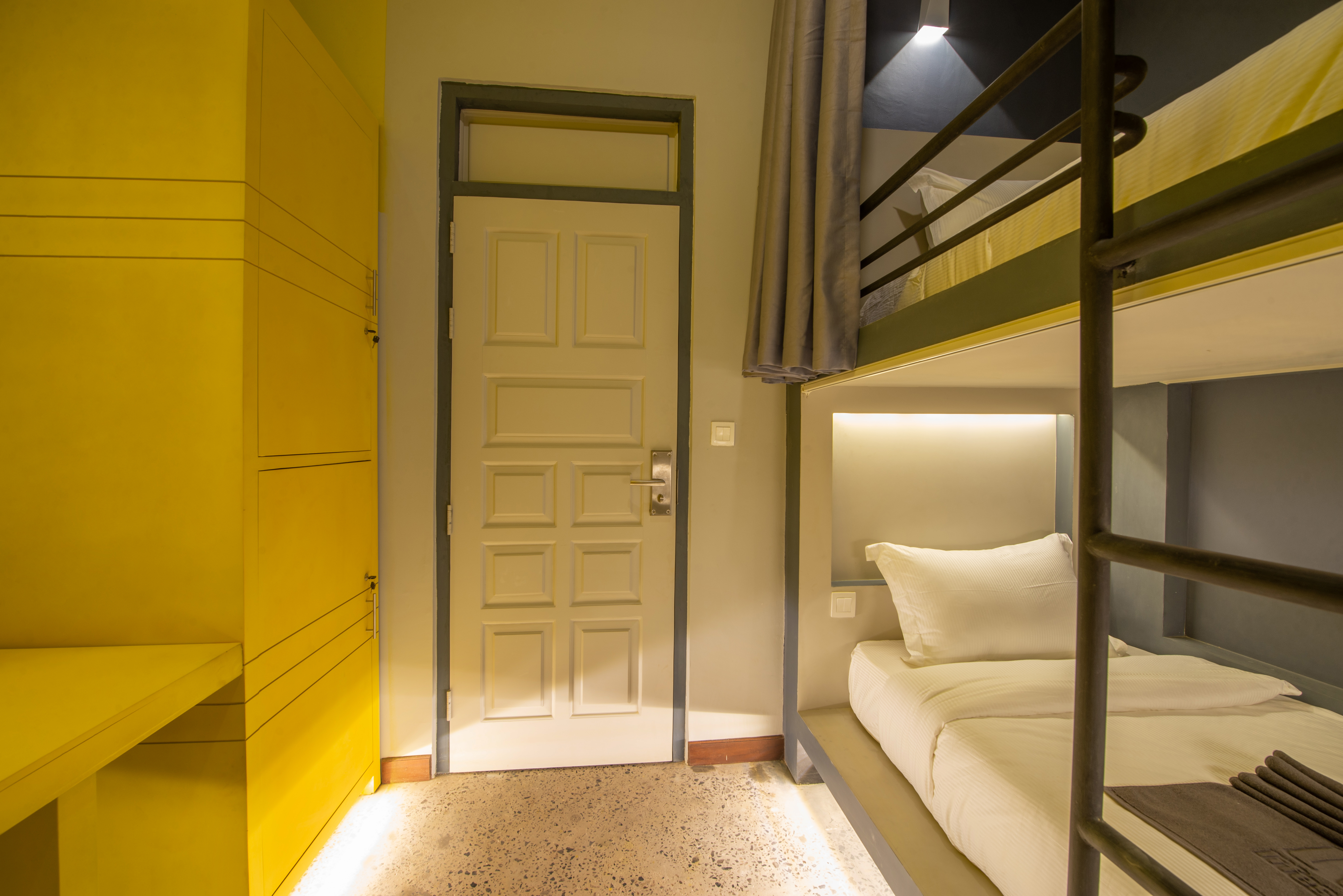 Twin Bunk Bed with Shared Bathroom