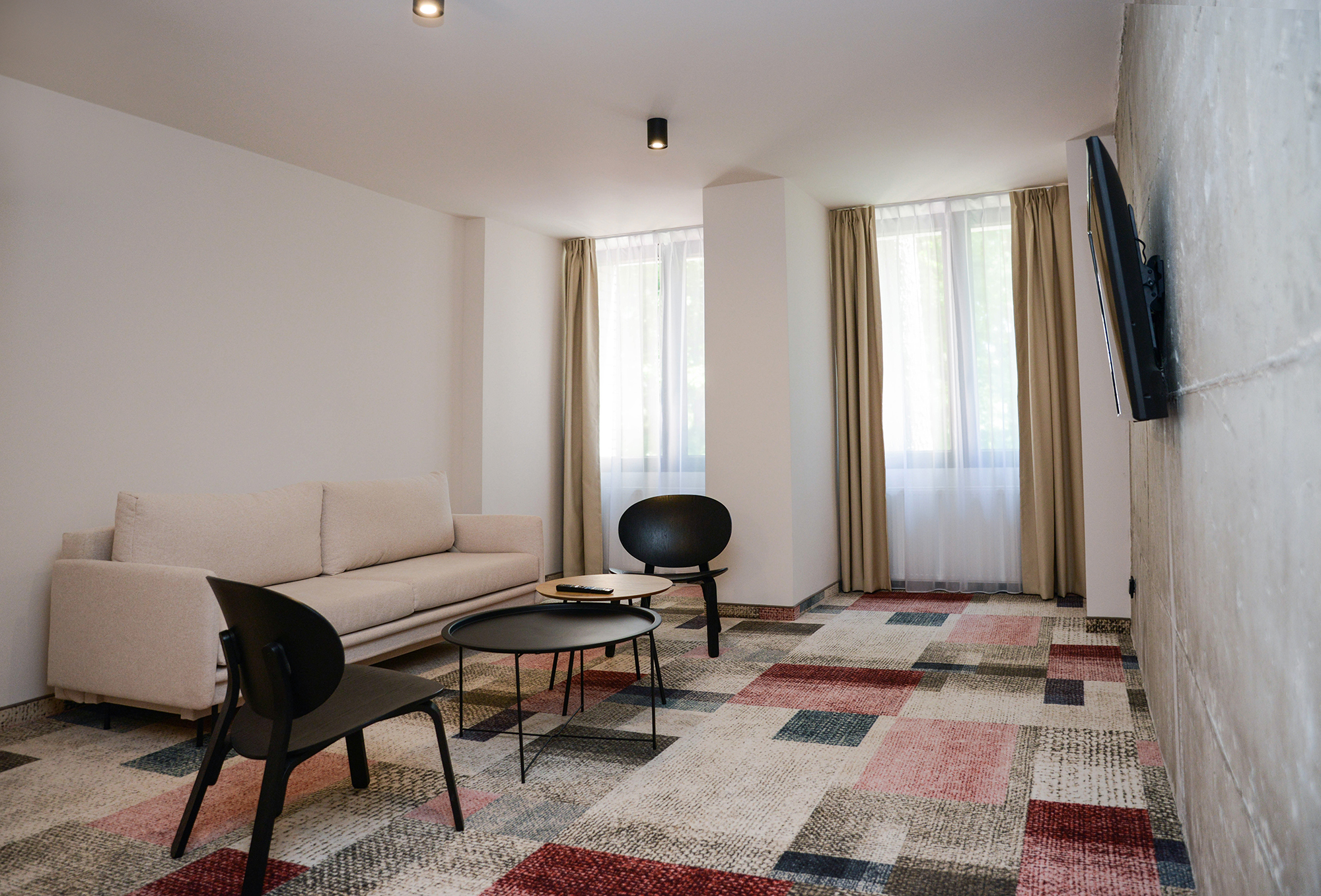 Studio Three Bedrooms One Bathroom