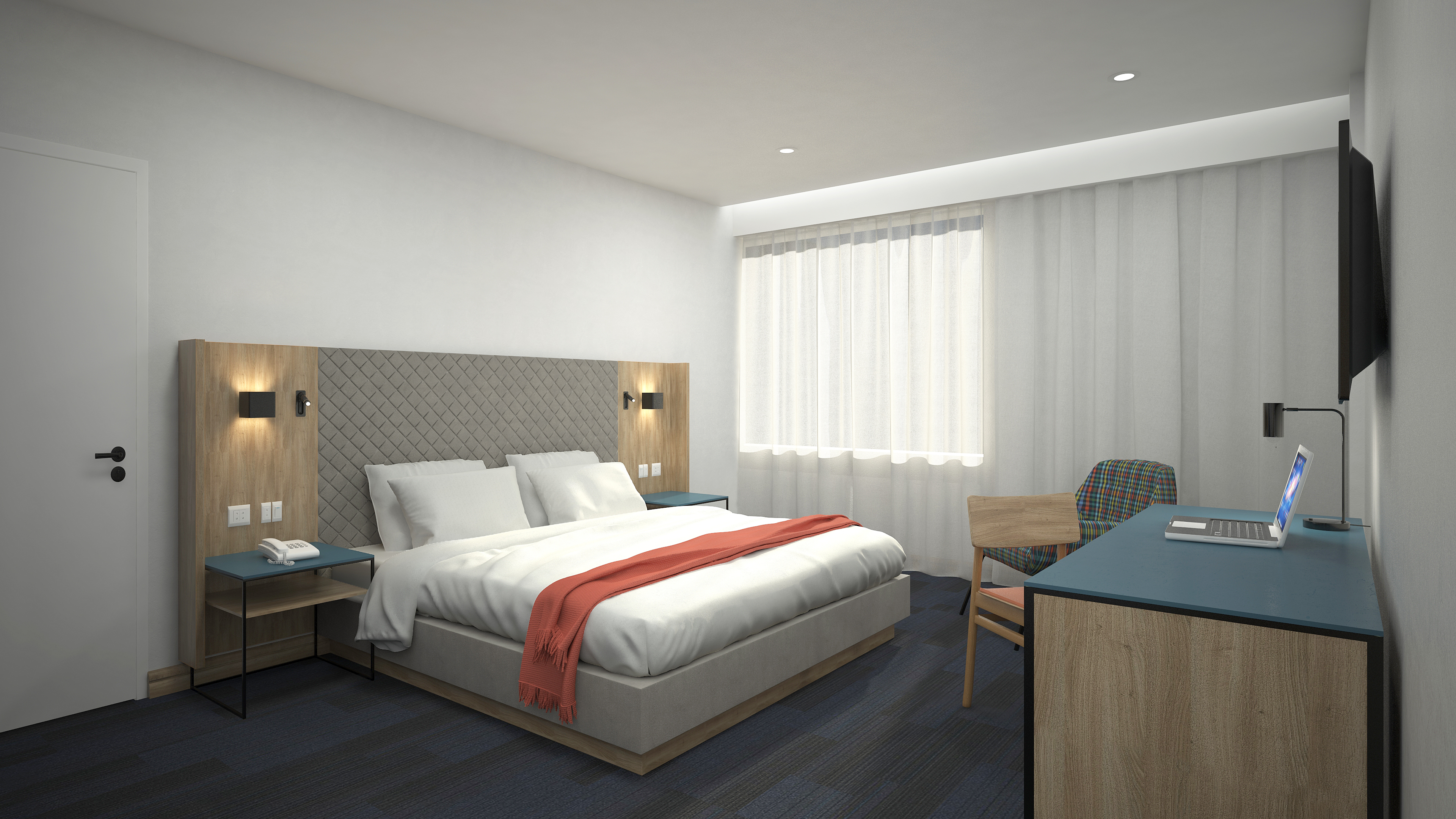 Double Queen Size Bed