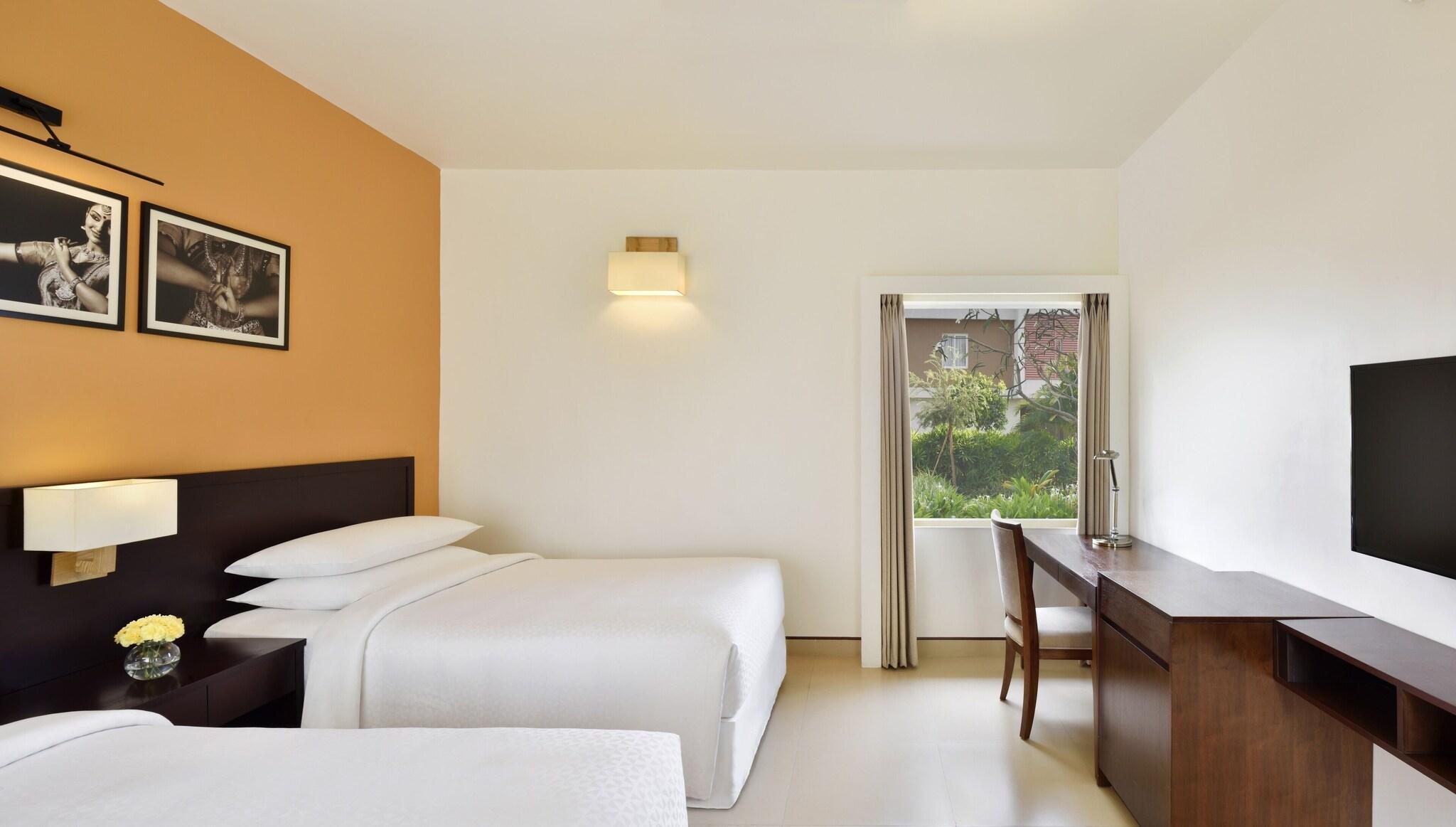 Twin Garden View with Balcony