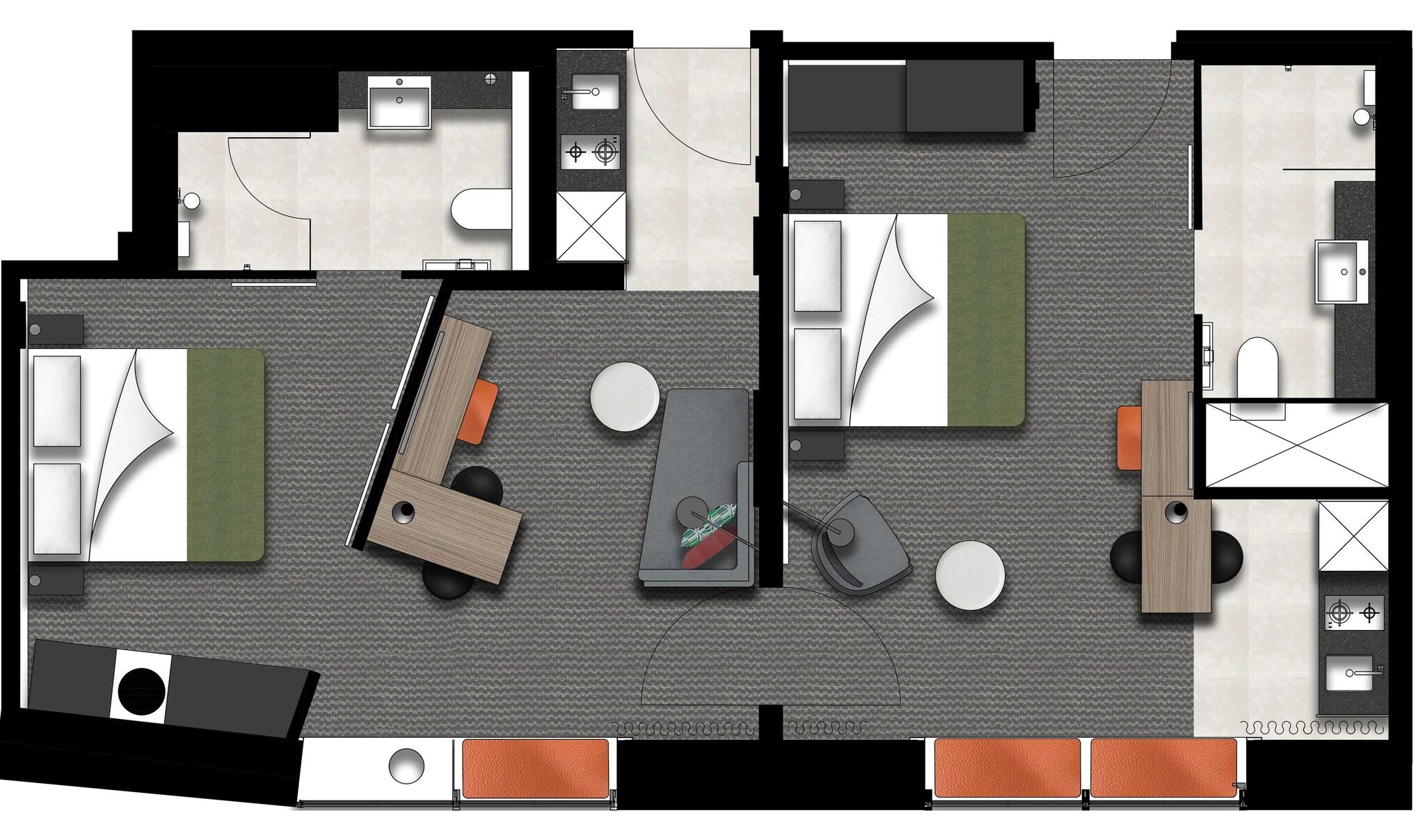 Apartment King Bed Two Bedrooms