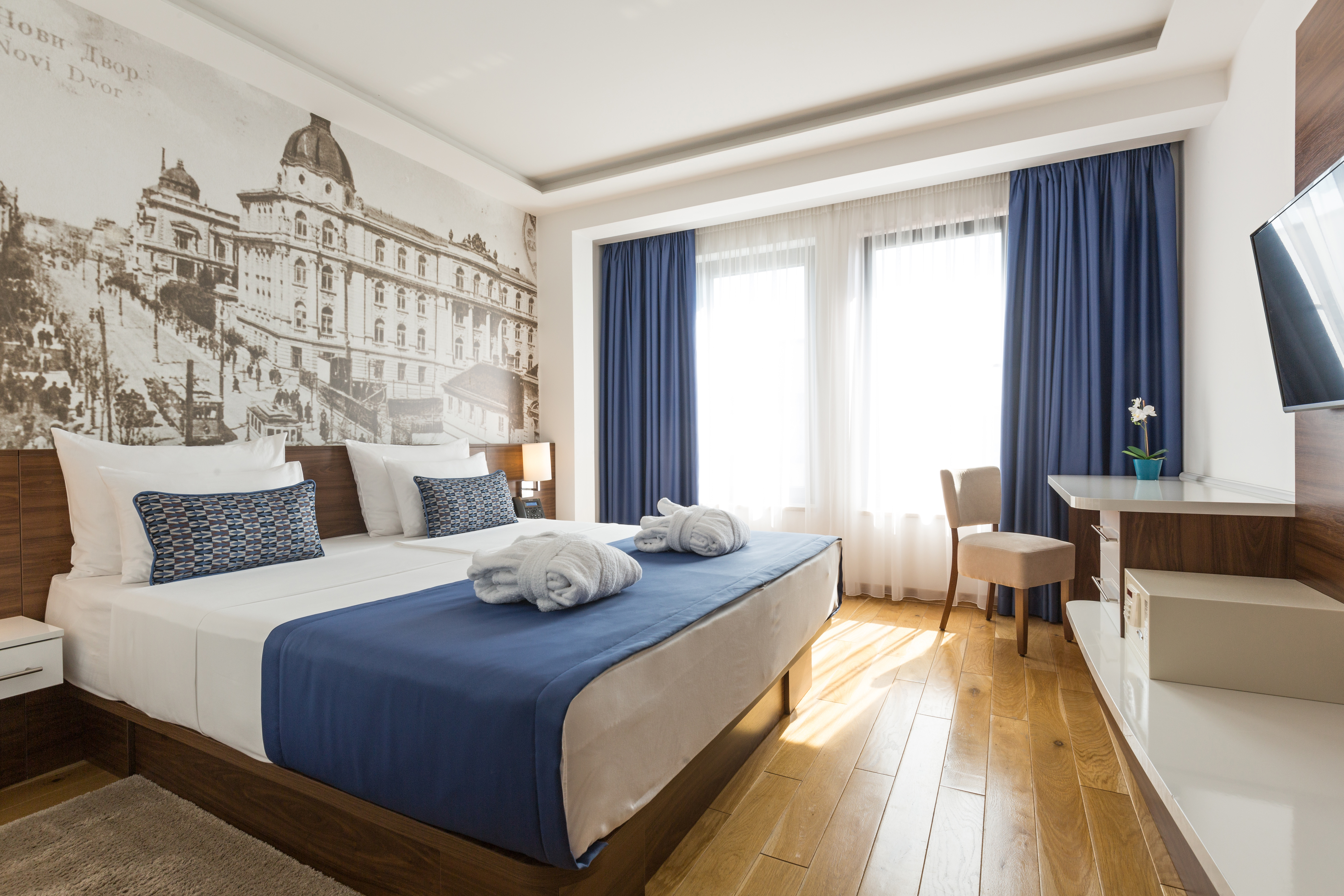 Double Single King Size Bed