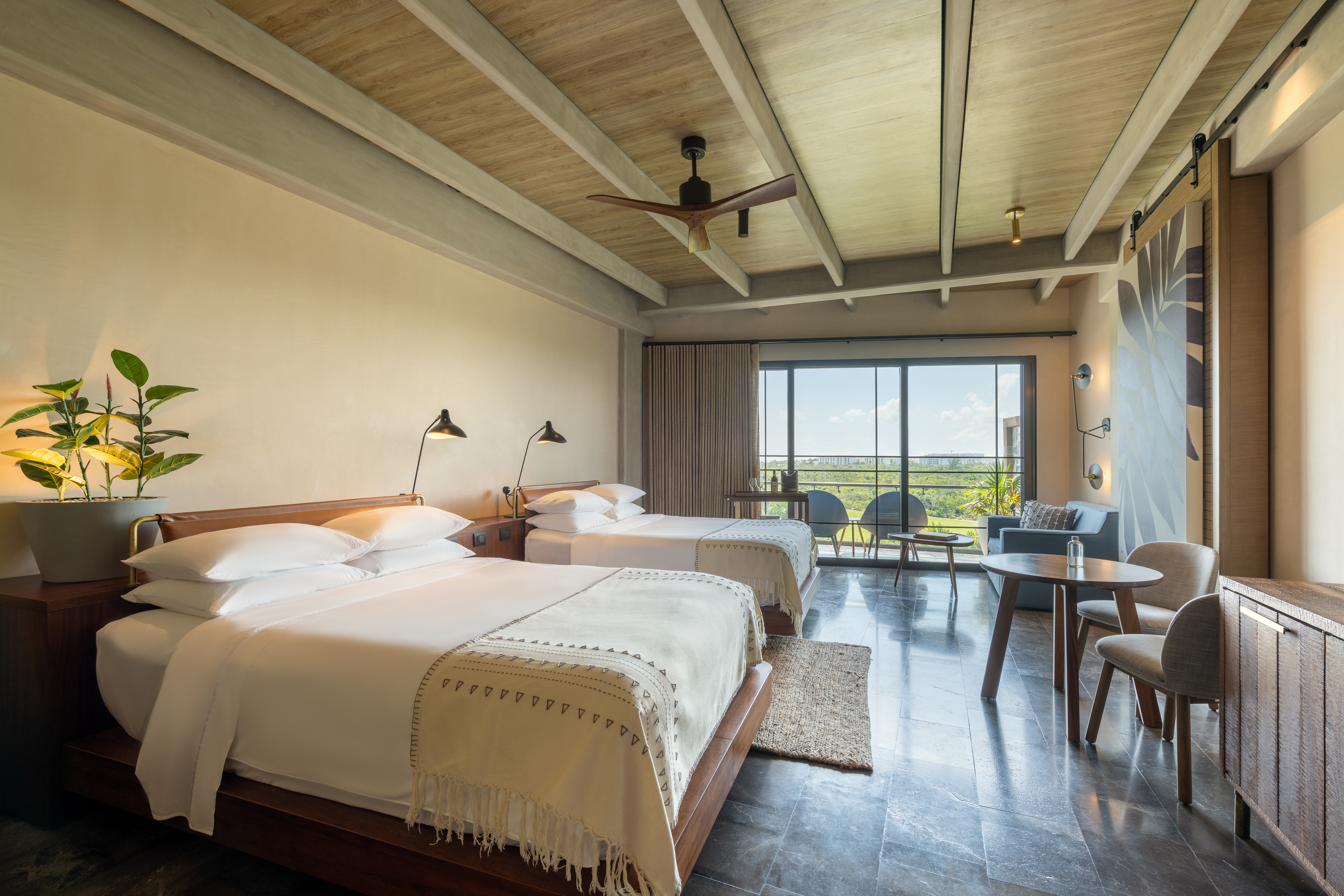 Junior Suite Ocean View Two Double Beds