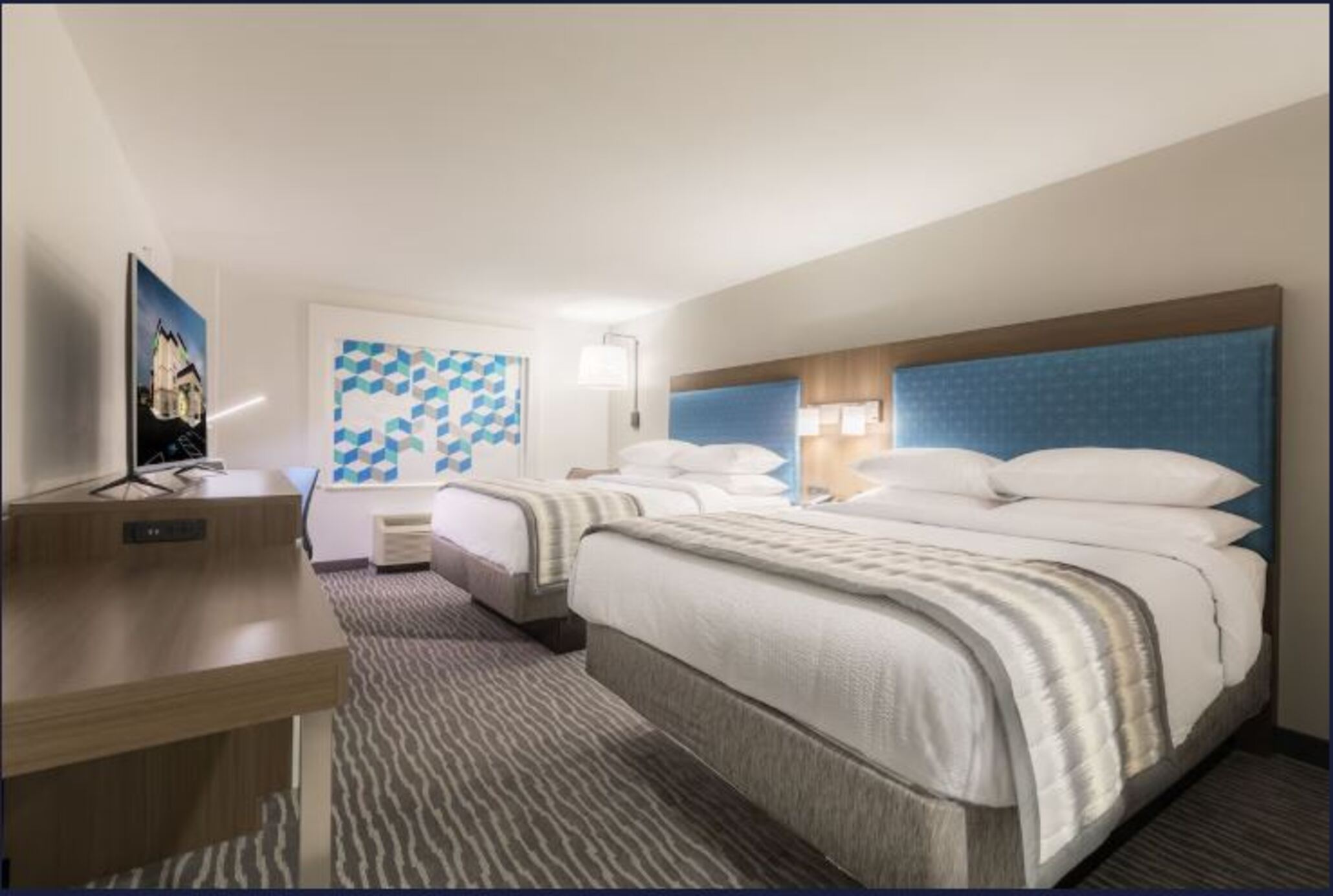 Quadruple Two Queen Beds