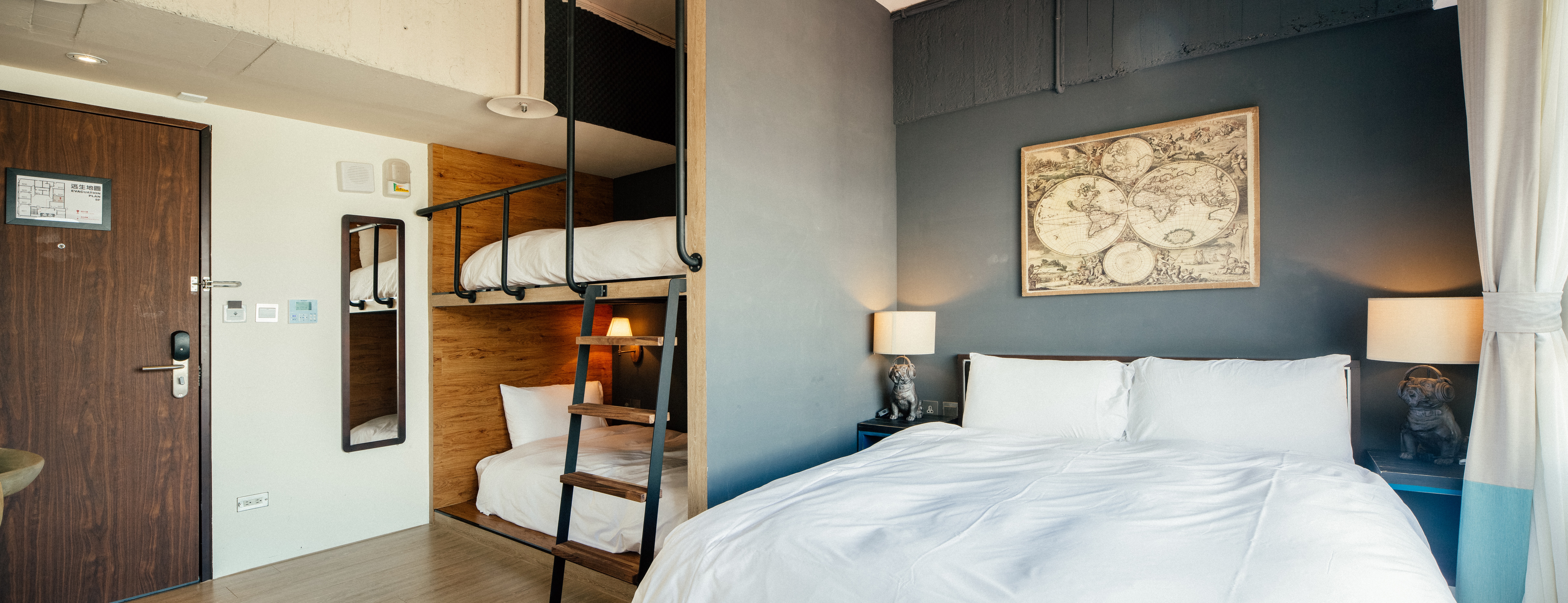 Family Room with Shared Bathroom