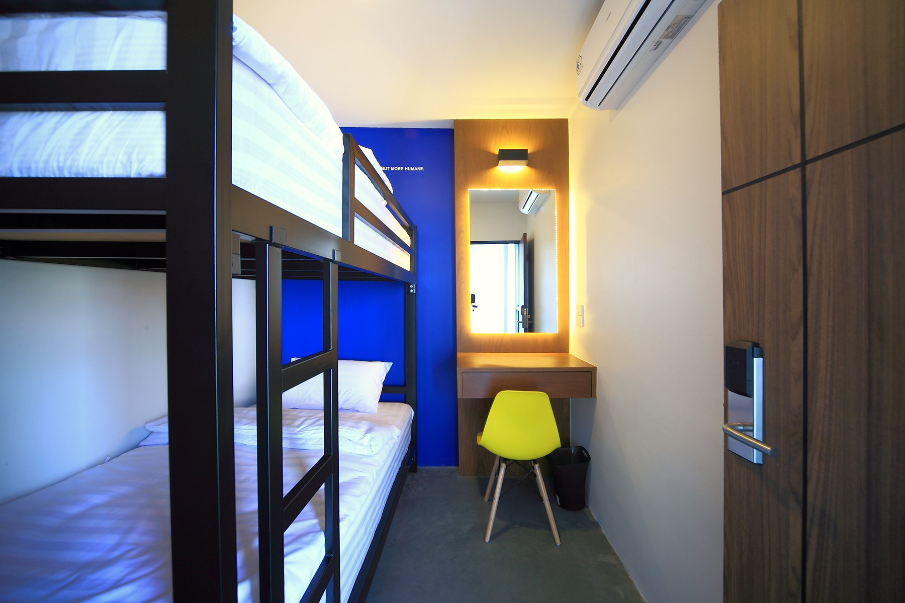 Twin Bunk Bed with Shared Bathroom