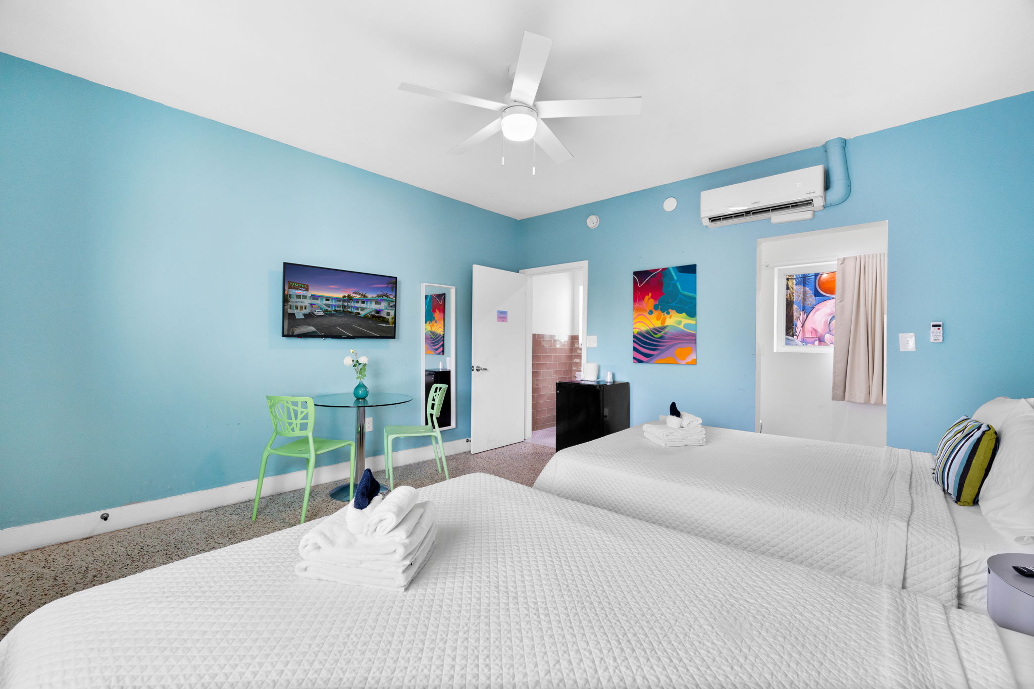 Quadruple with Double Bed