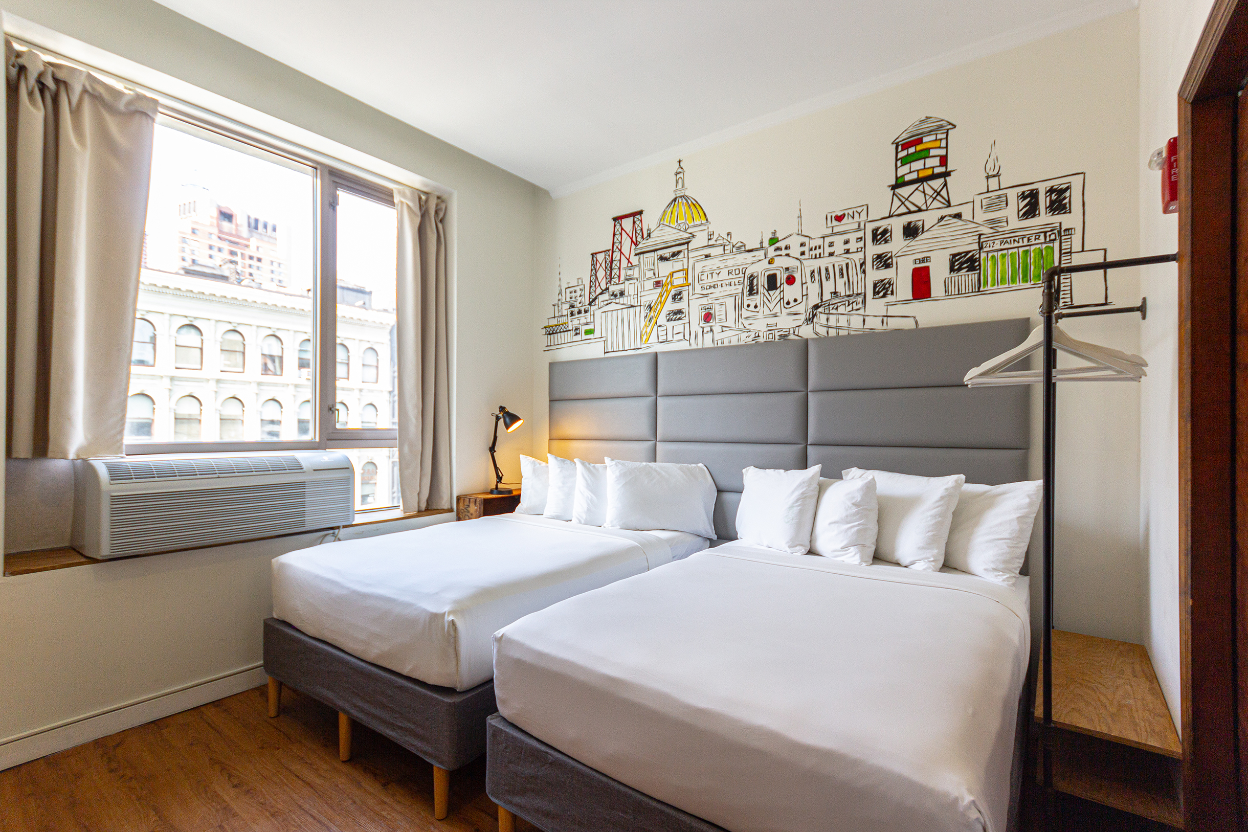 Double Two Double Beds