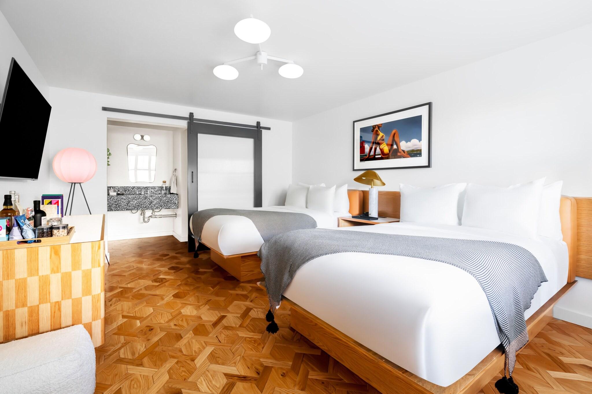 Double Two Double Beds Premium