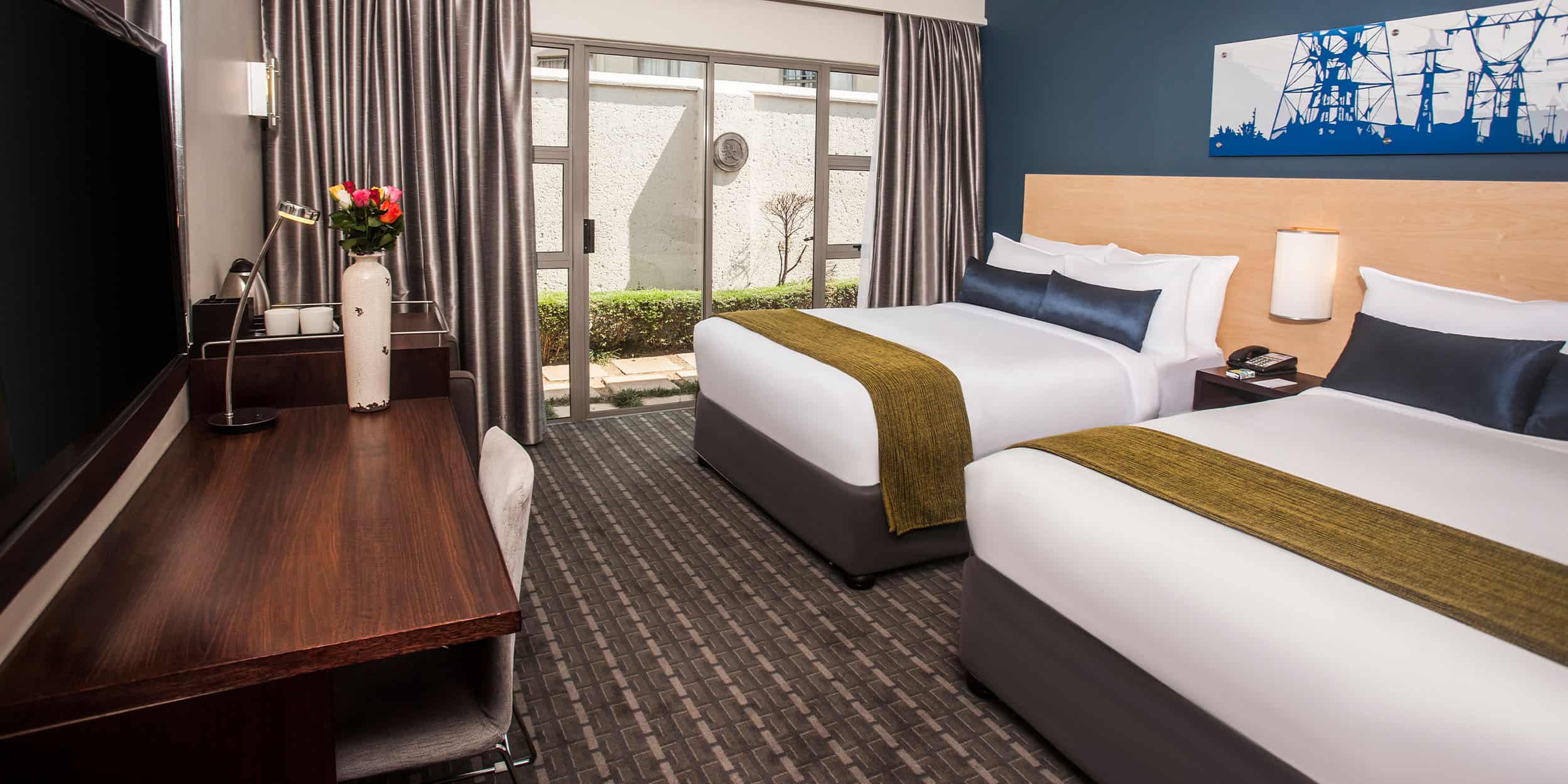 Room Two Double Beds Non Smoking