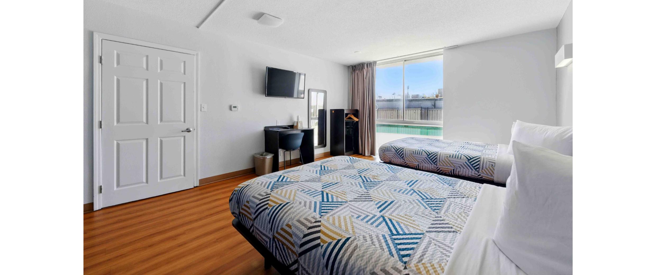 Quadruple Accessible Two Double Beds
