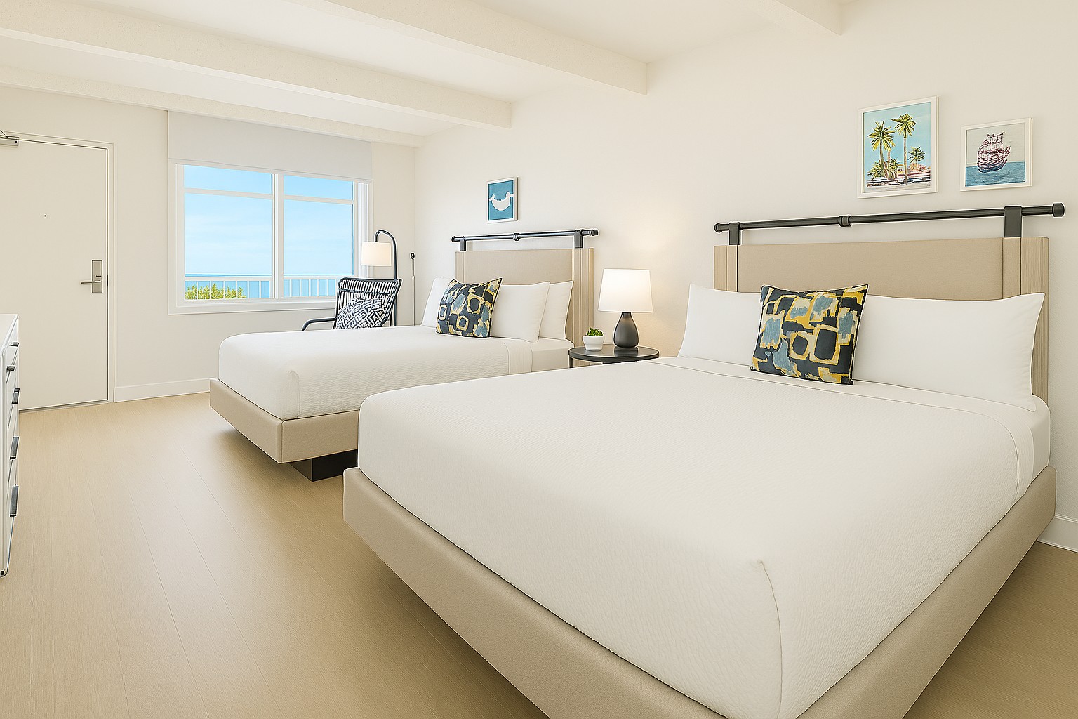 Double Ocean View Two Queen Beds
