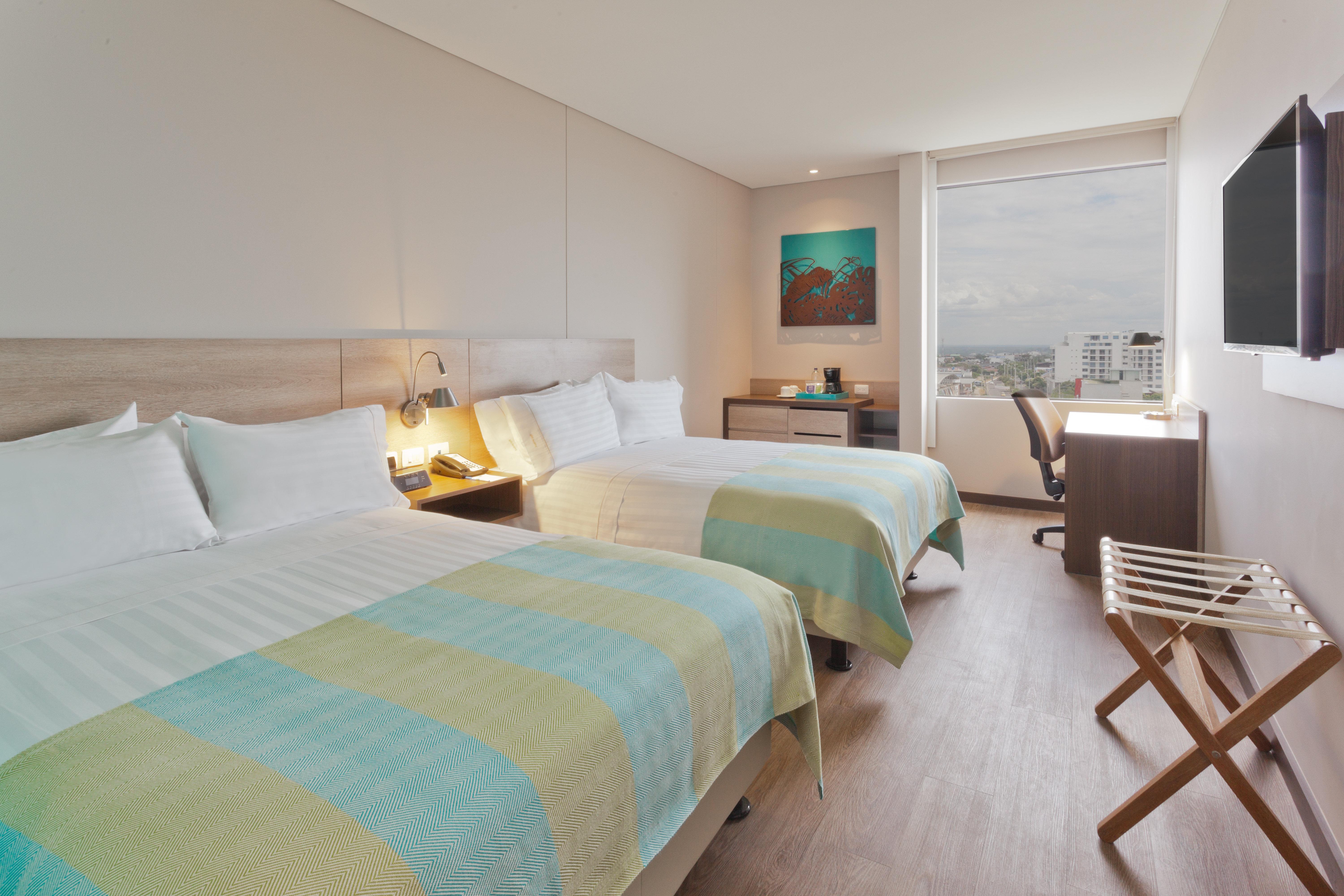 Double Two Double Beds