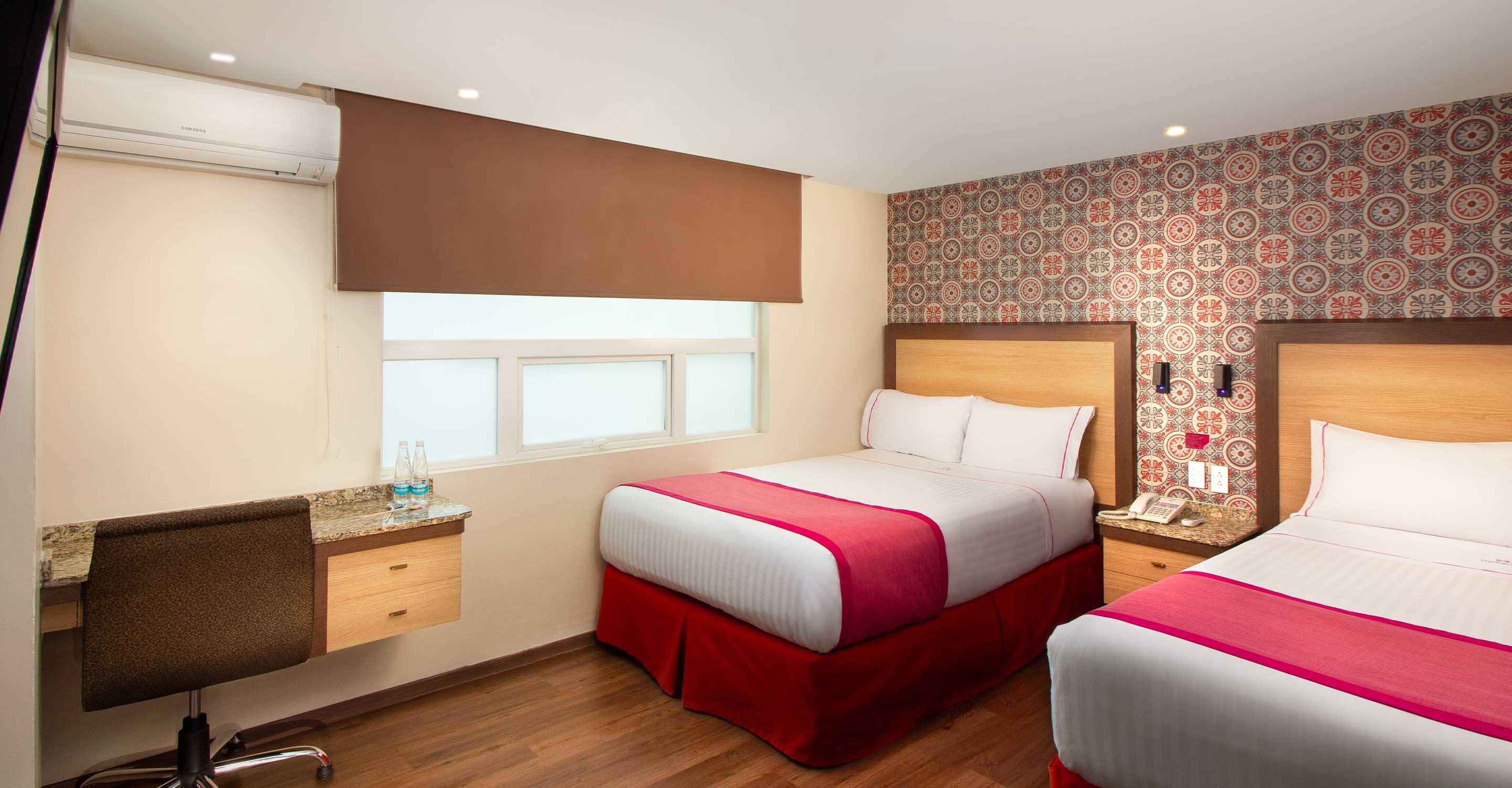 Triple Two Double Beds