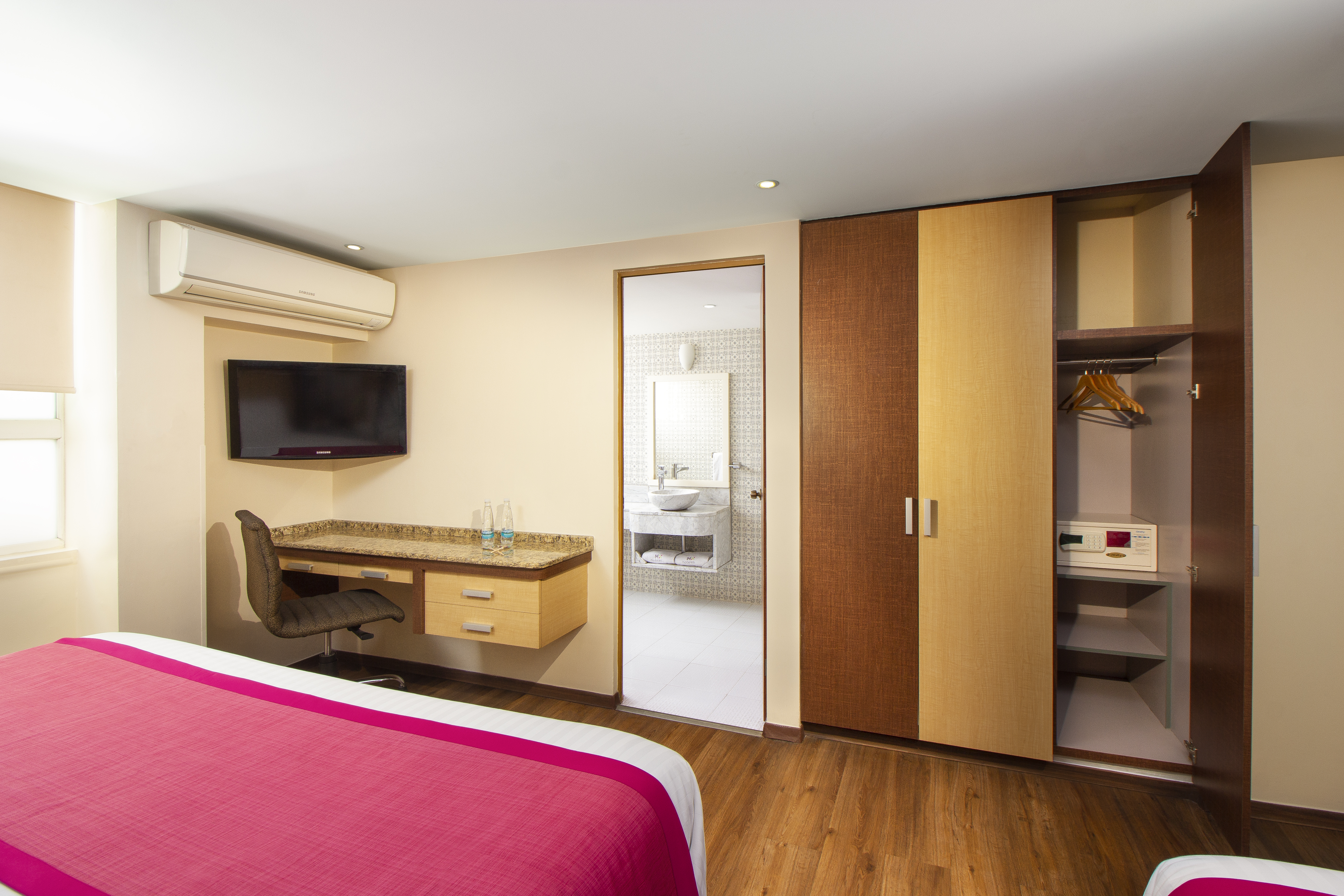 Triple Two Double Beds