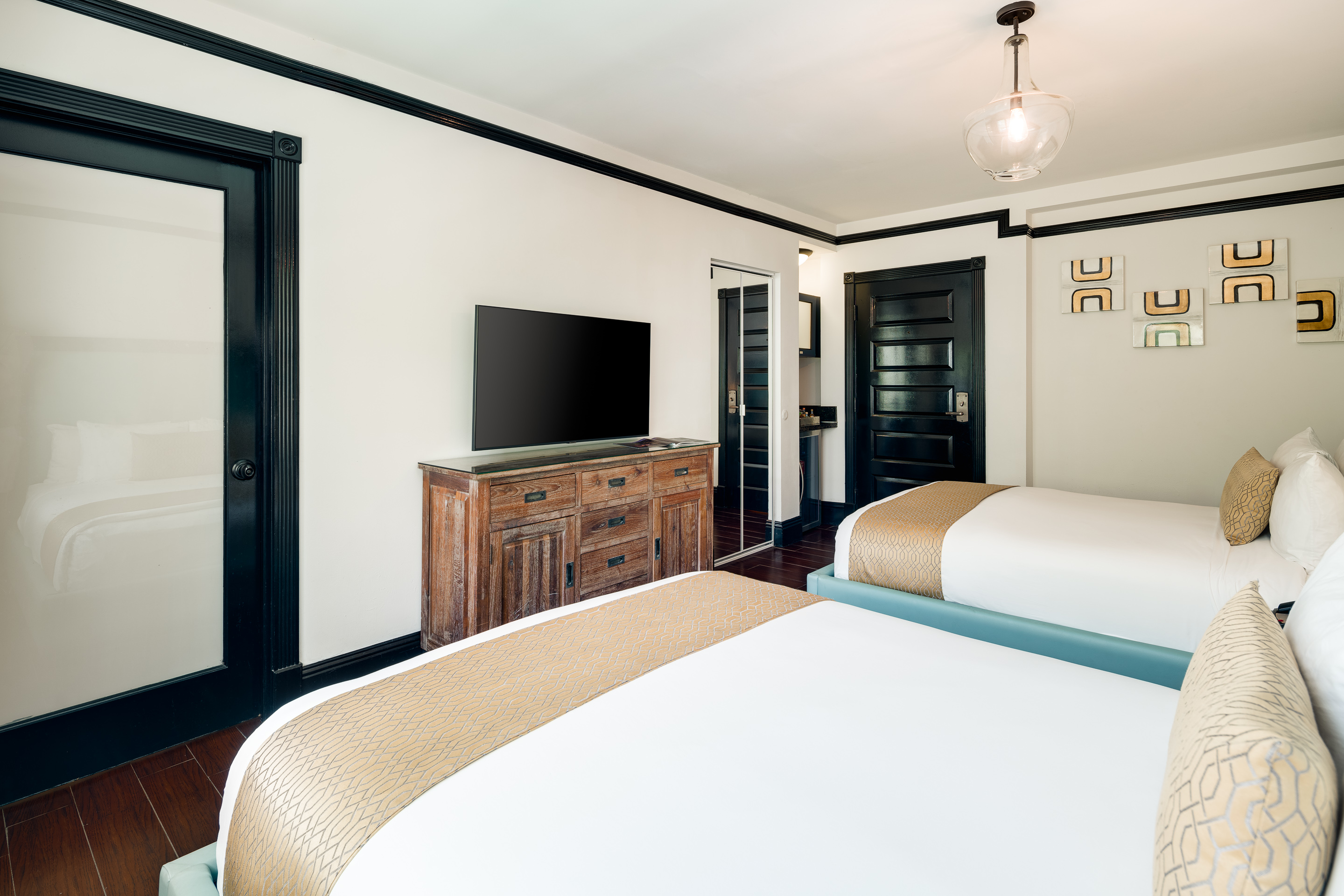 Double Two Double Beds with Views