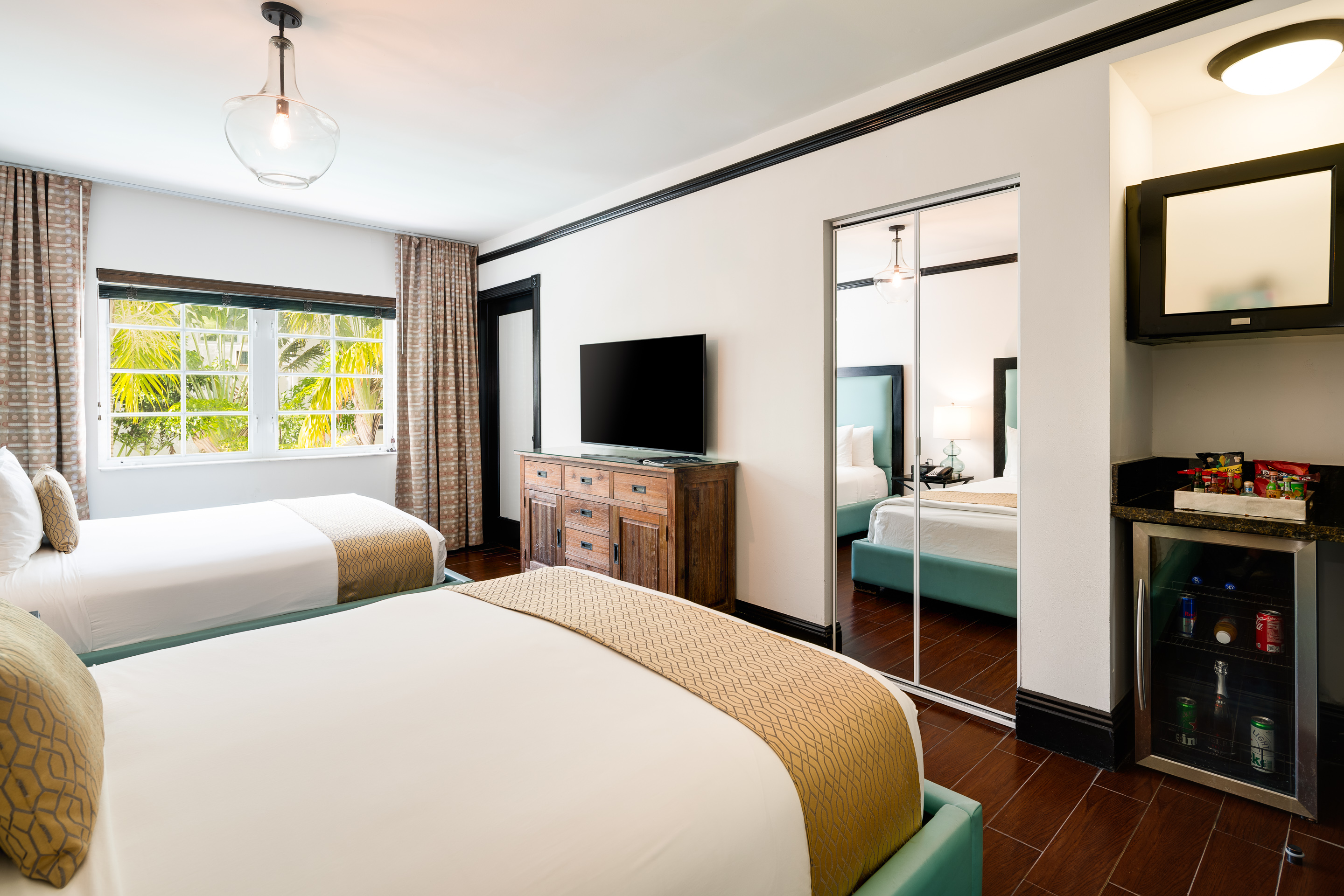 Double Two Double Beds with Views