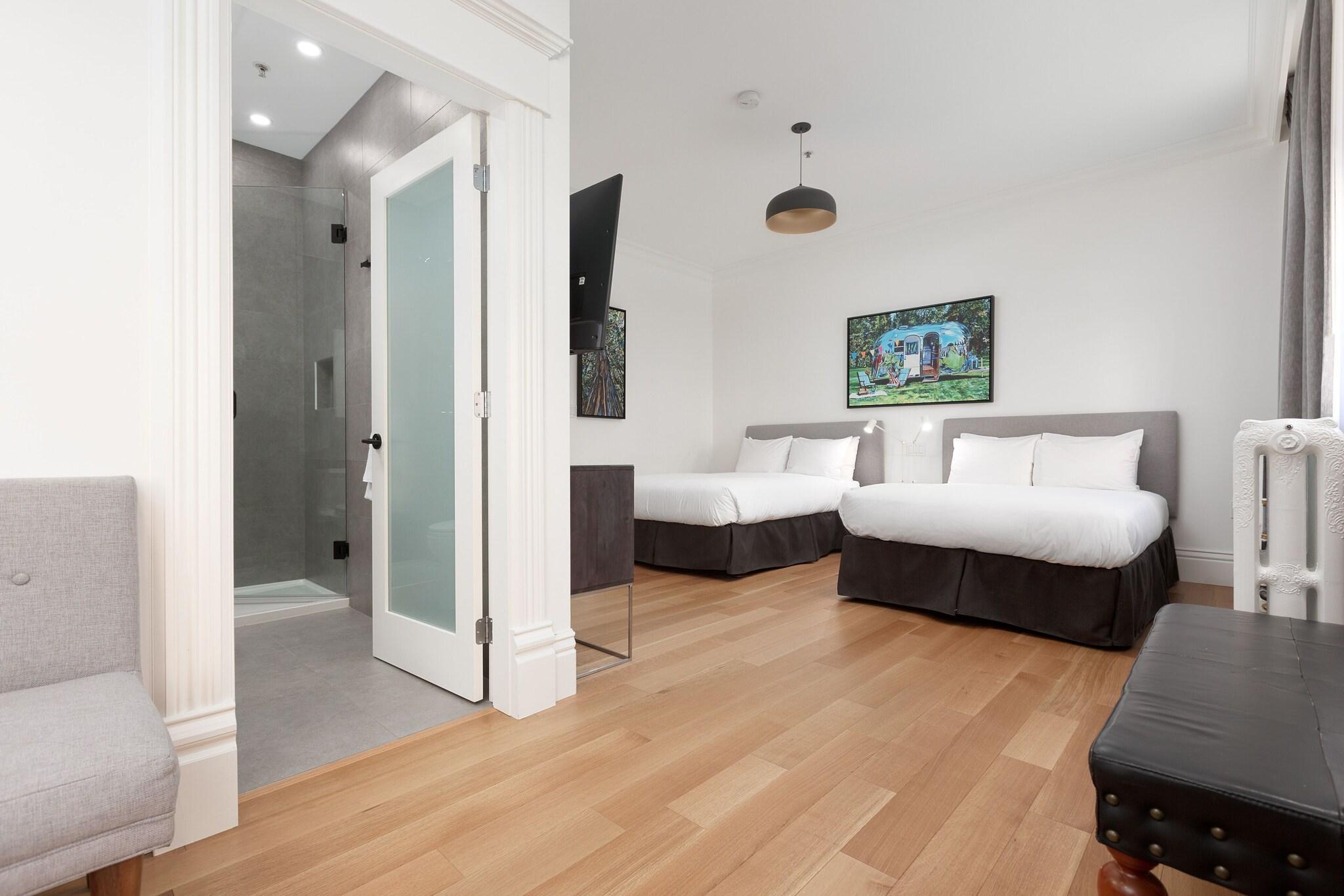 Double Two Double Beds