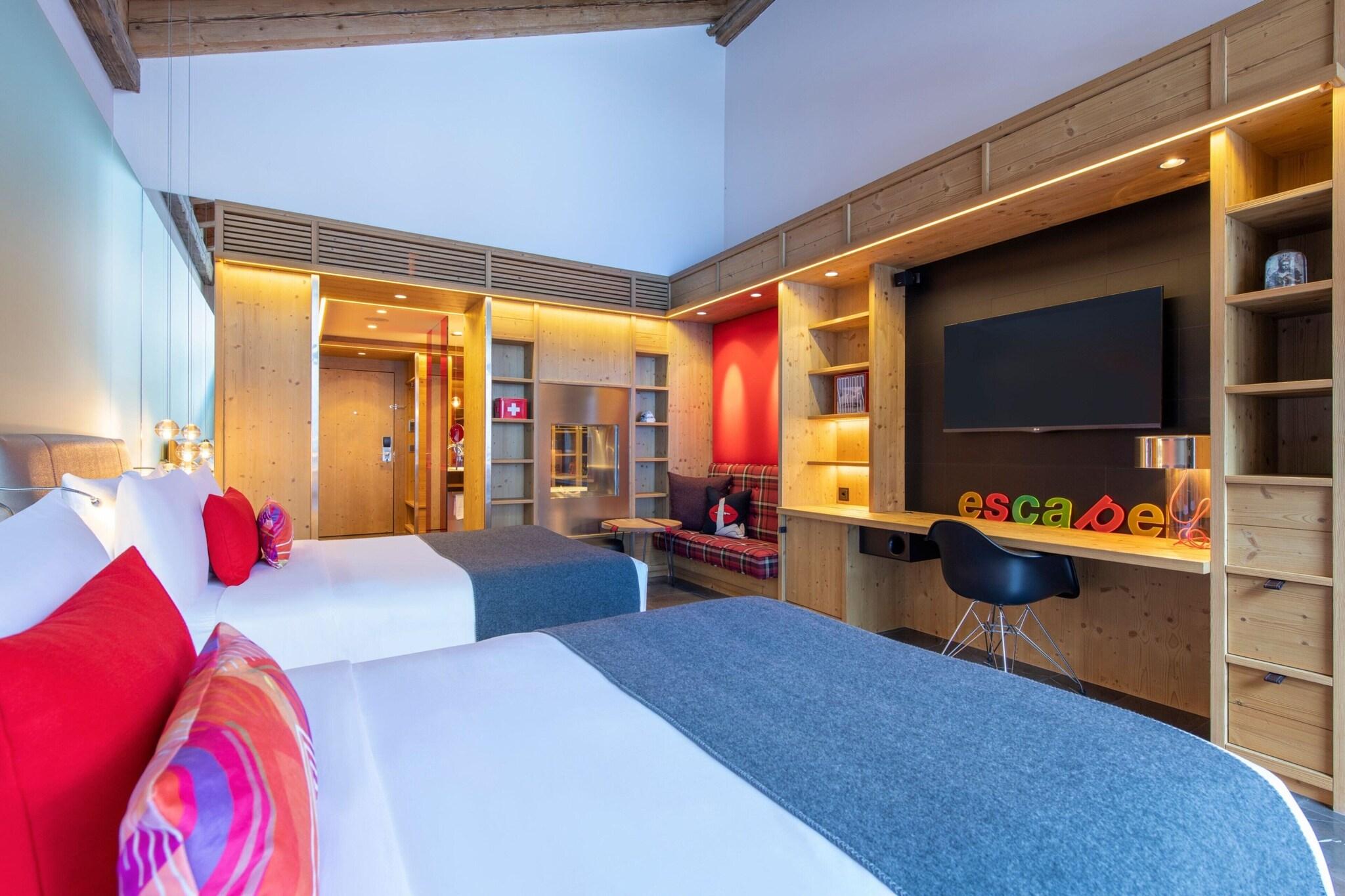 Double Two Double Beds with Views