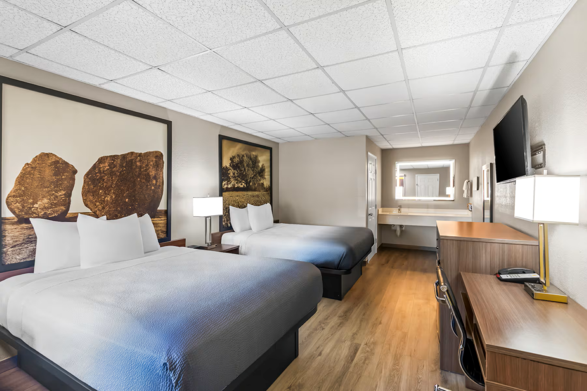 Double Two Queen Beds