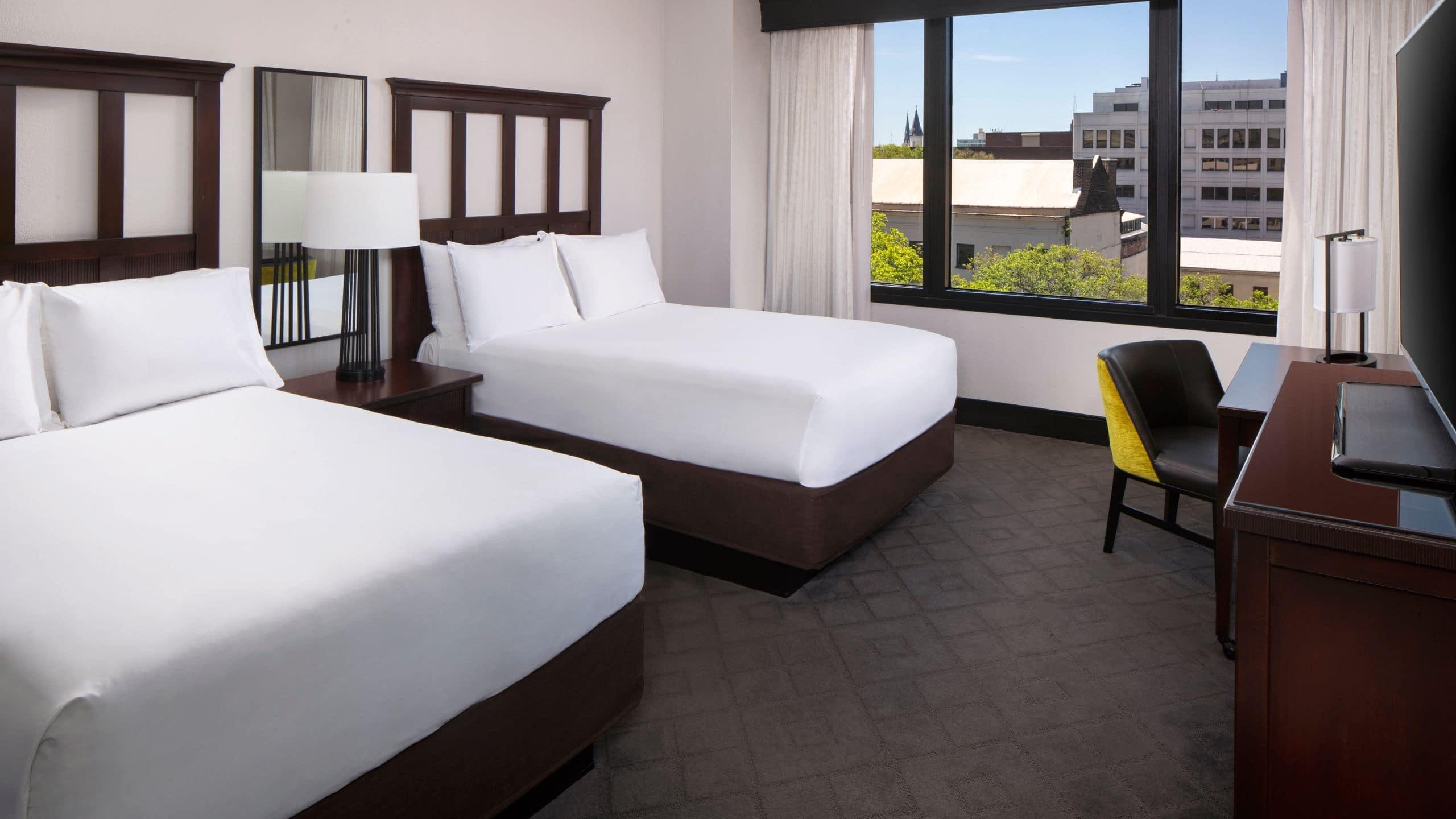 Double City View Two Double Beds