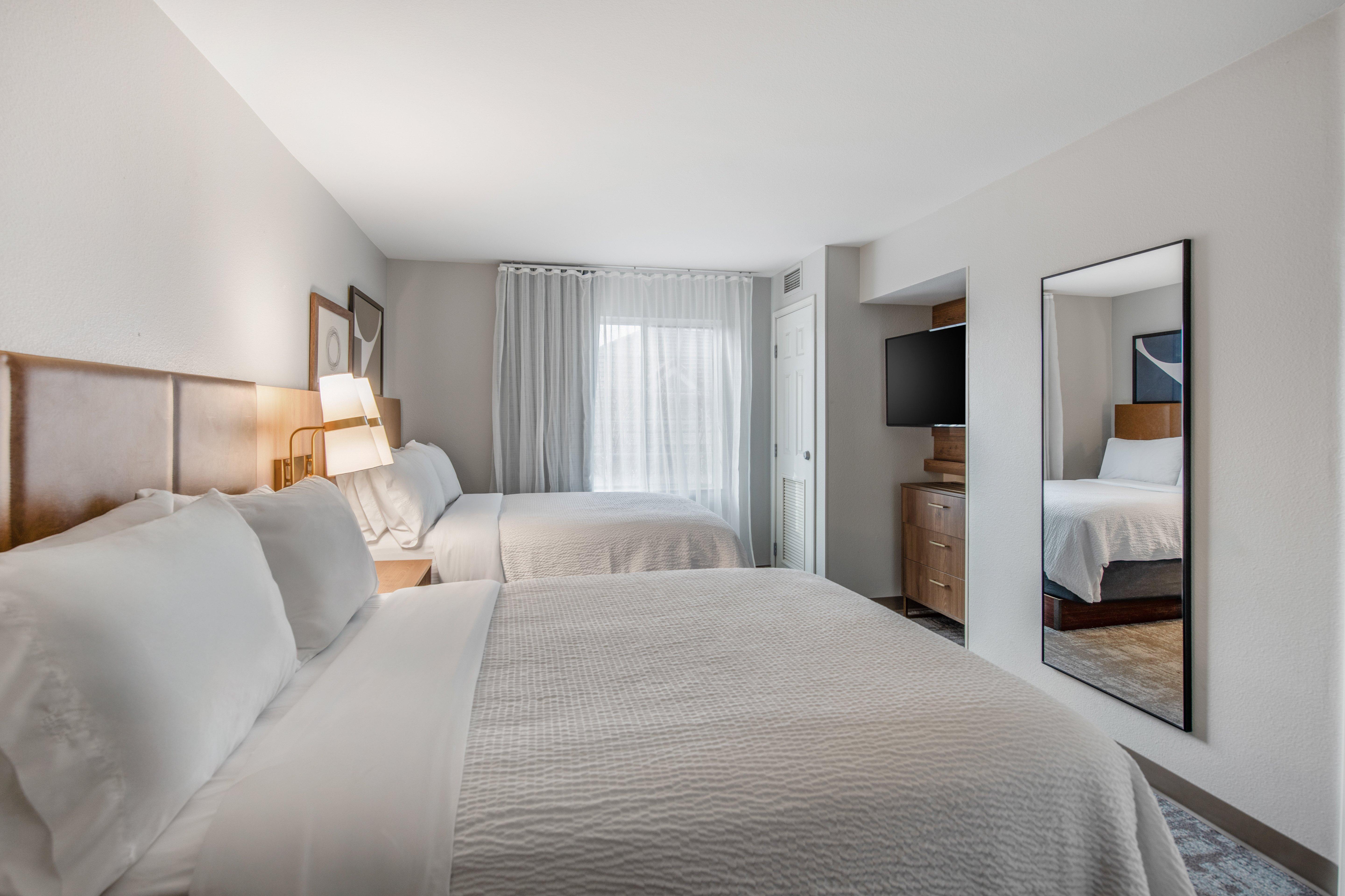 Double Two Double Beds One Bedroom 