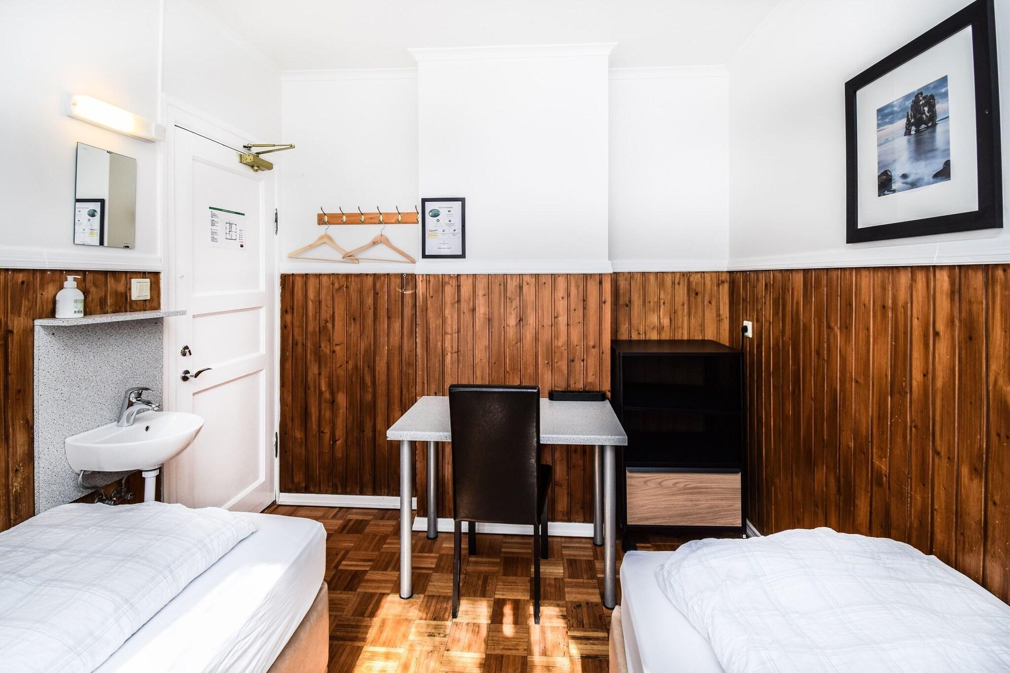 Double or Twin with Shared Bathroom