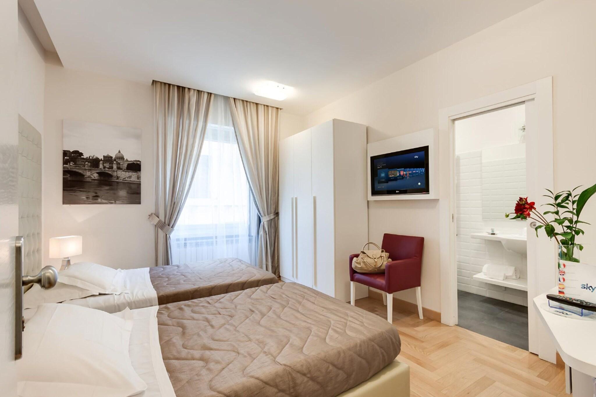 Double or Twin with Double Bed